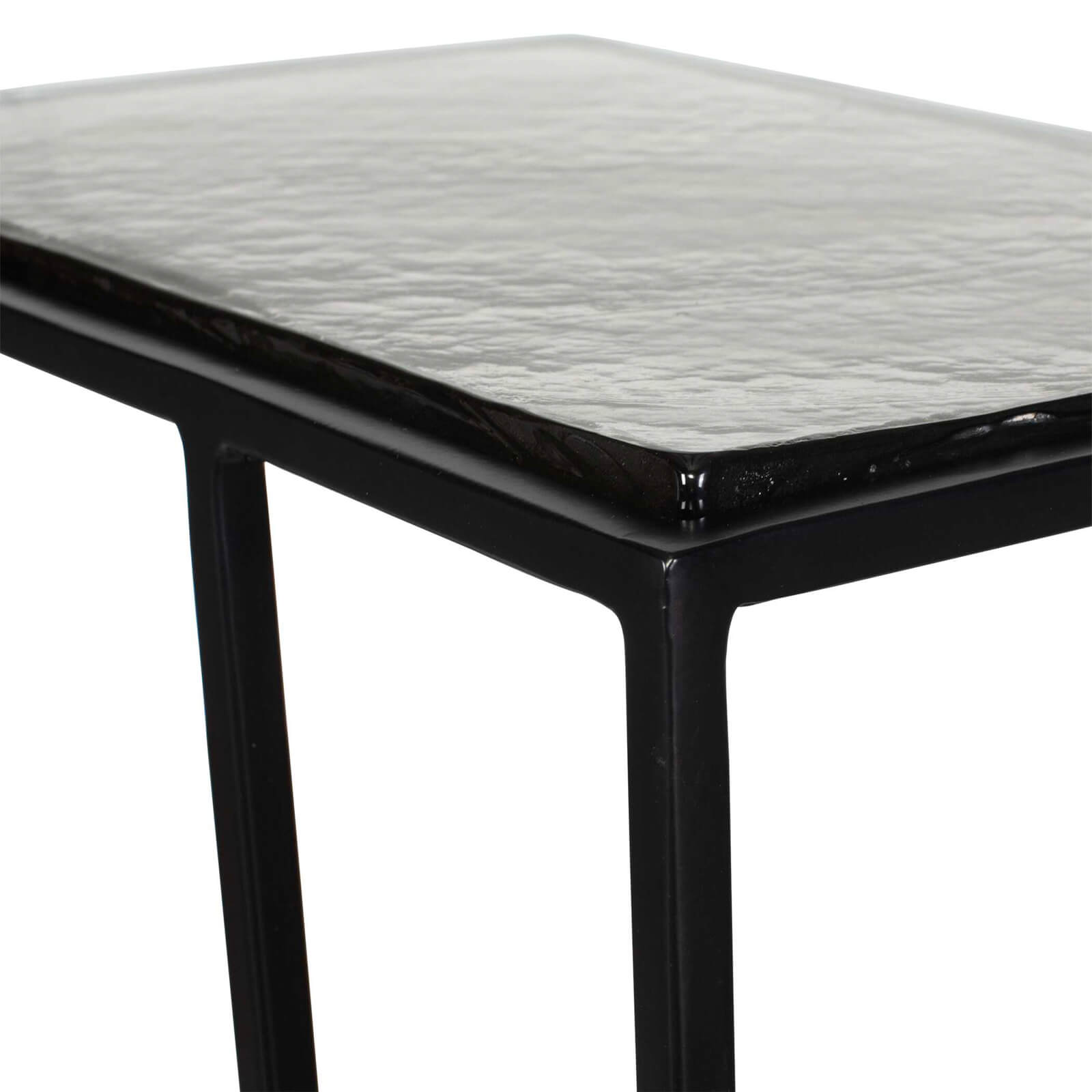 Mateo Glass Top Side Table by Uttermost