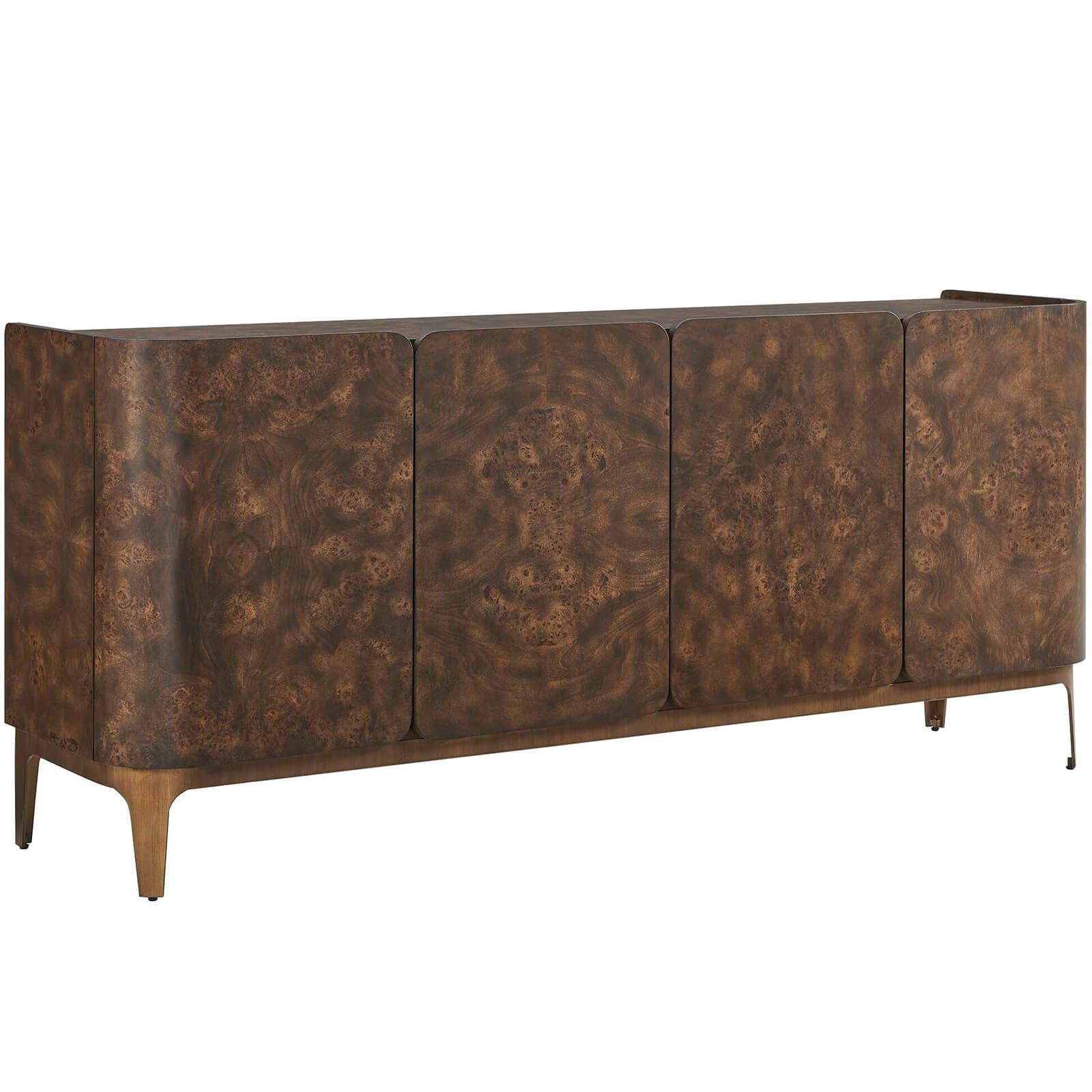 Melbourne Mappa Burl 4 Door Sideboard by Uttermost