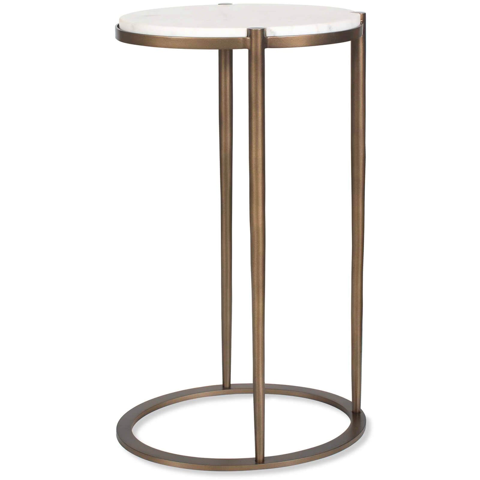 Mercier Round Marble Side Table by Uttermost