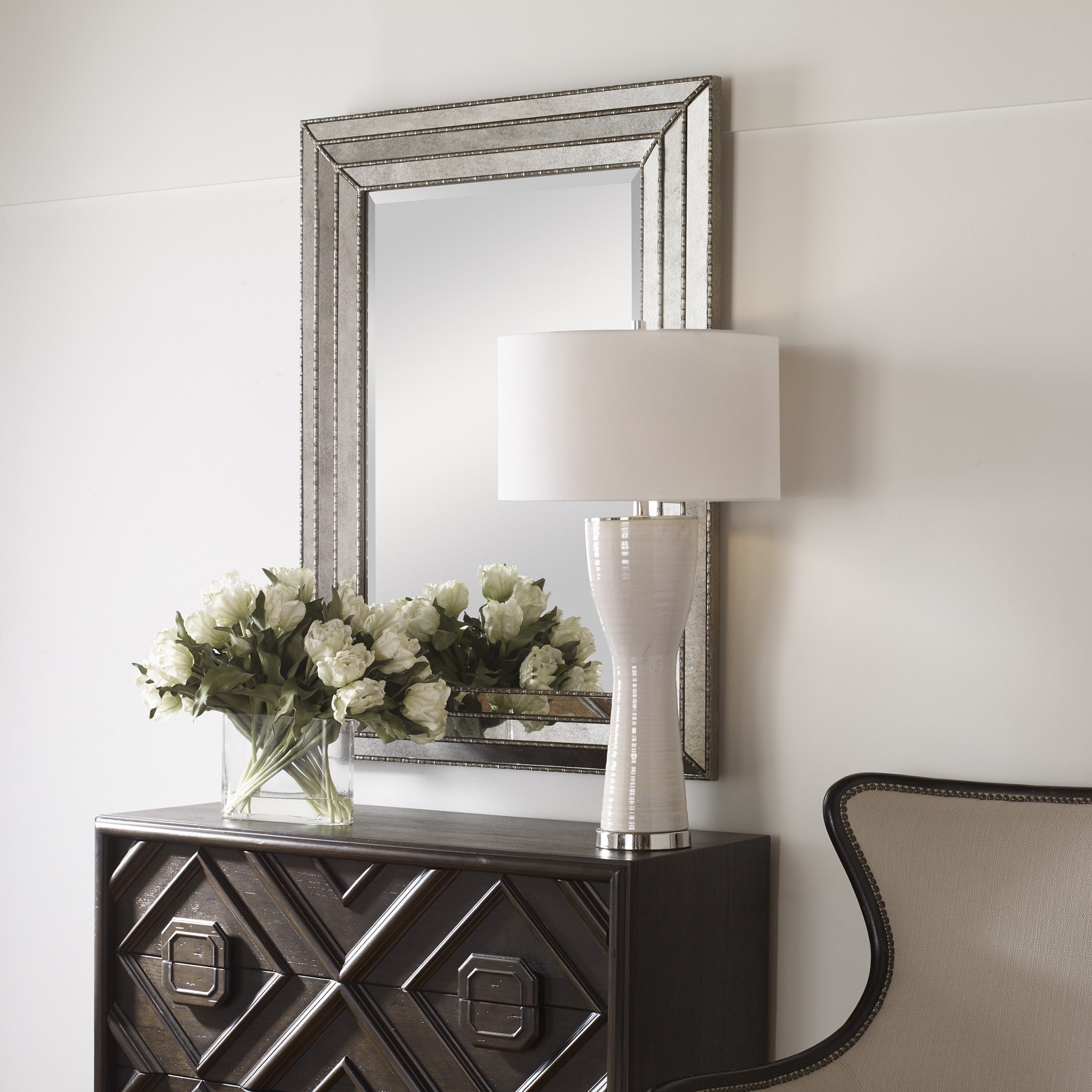 Seymour Antique Silver Mirror by Uttermost