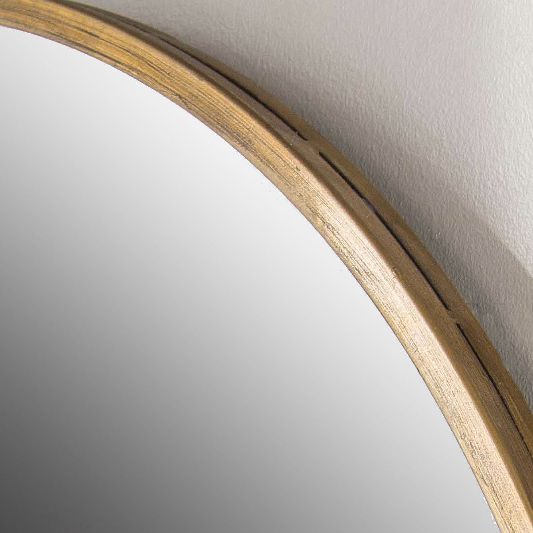 Herleva Gold Oval Mirror by Uttermost