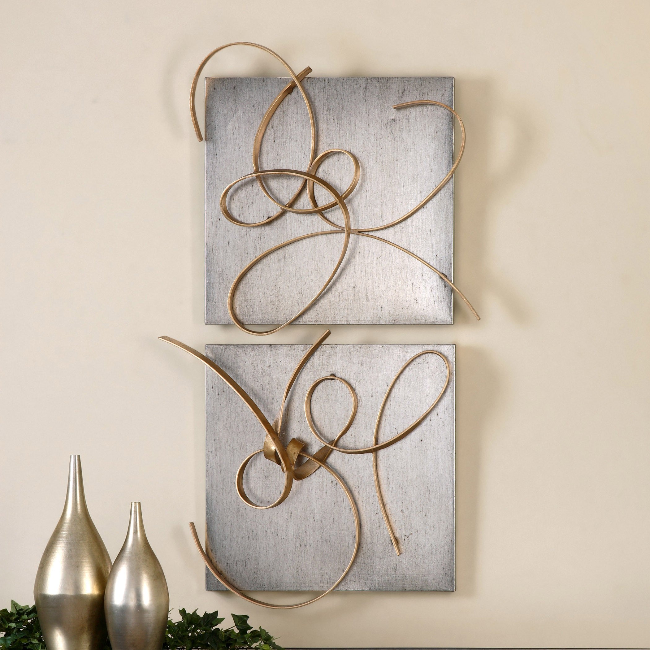 Harmony Metal Wall Art - Set of 2 by Uttermost