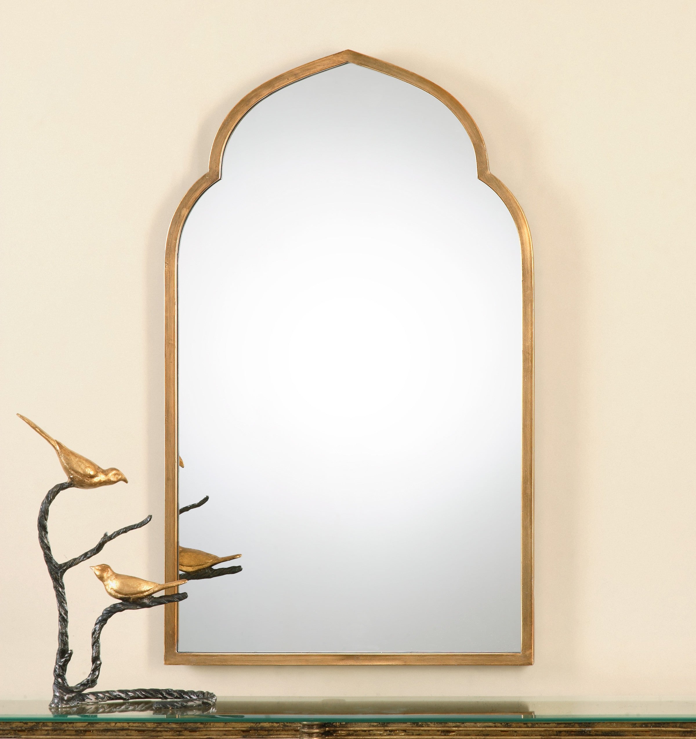 Kenitra Gold Arch Mirror by Uttermost