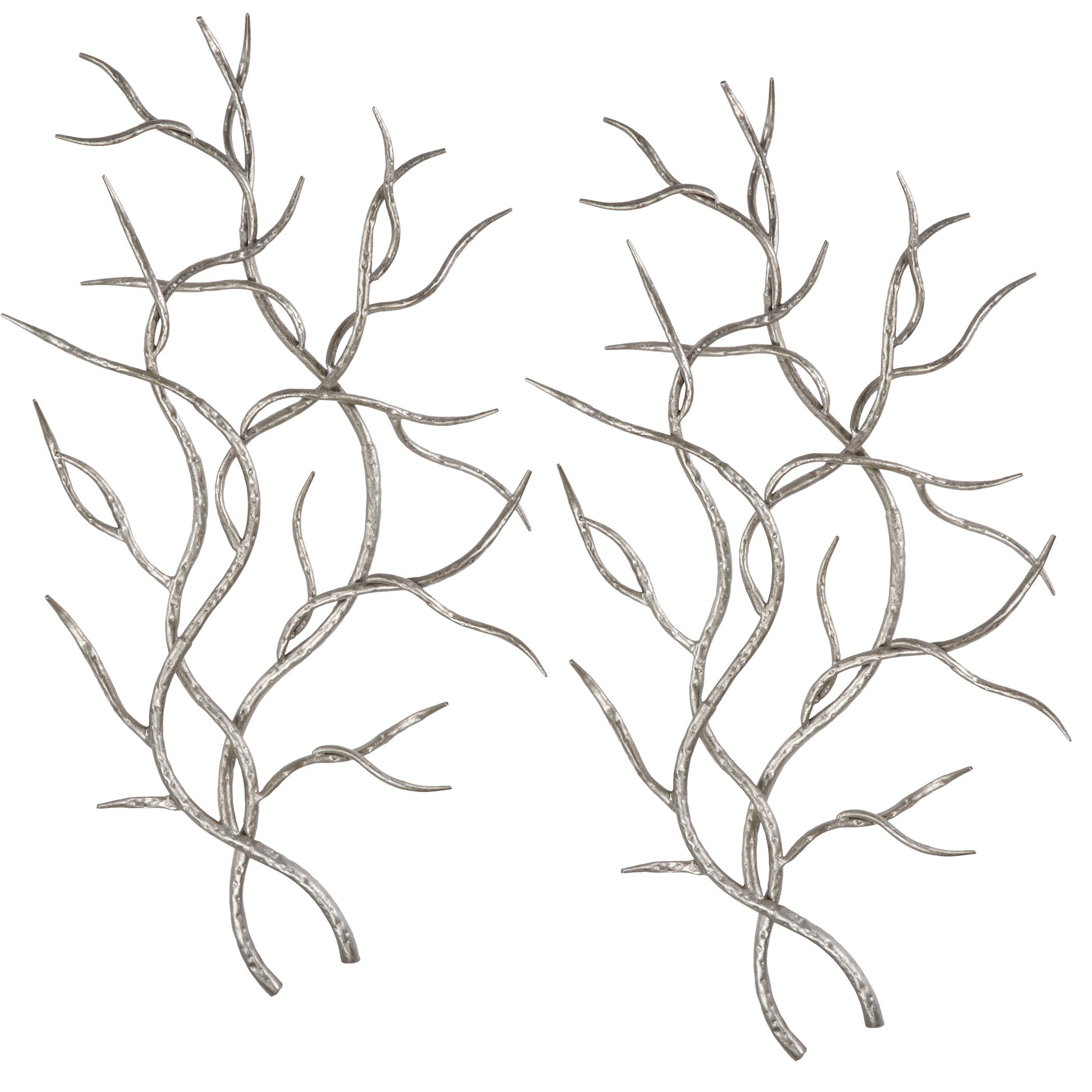 Silver Branches Wall Art - Set of 2 by Uttermost