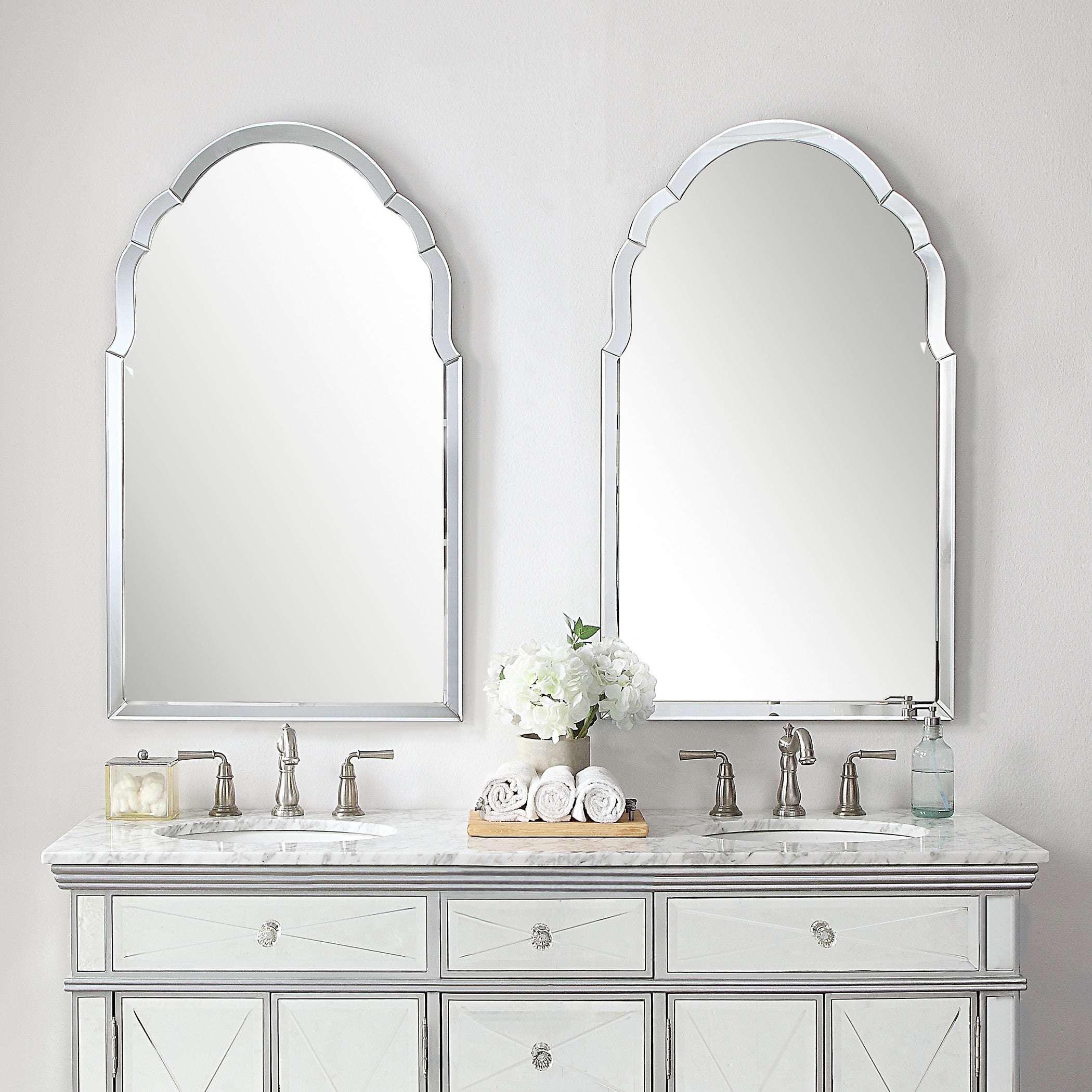 Brayden Frameless Arched Mirror by Uttermost