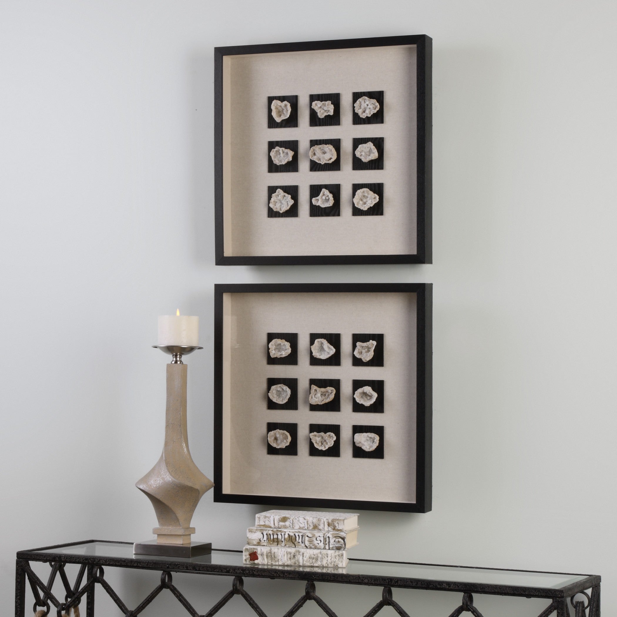 Geode Linen Shadow Box by Uttermost