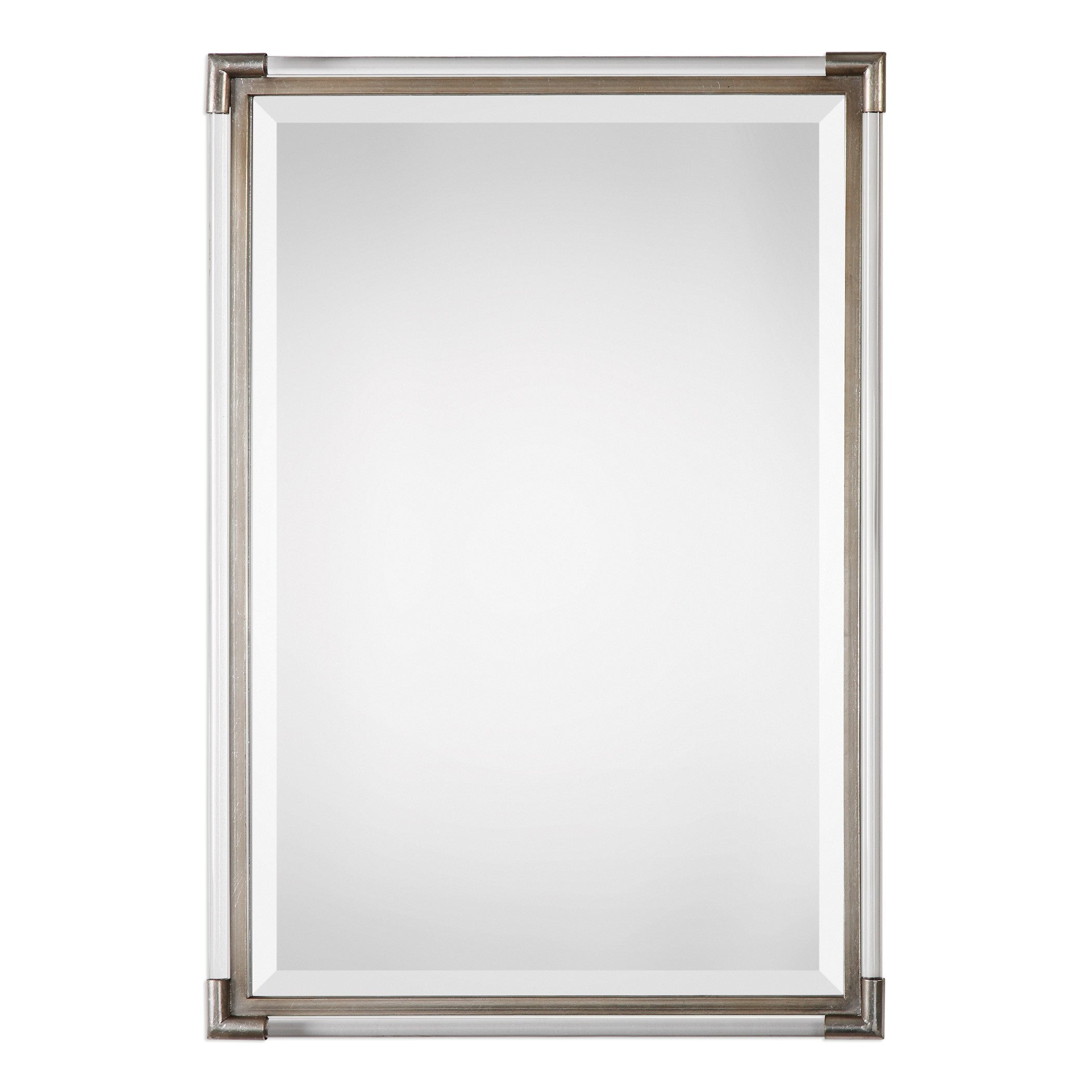 Mackai Metallic Silver Mirror by Uttermost