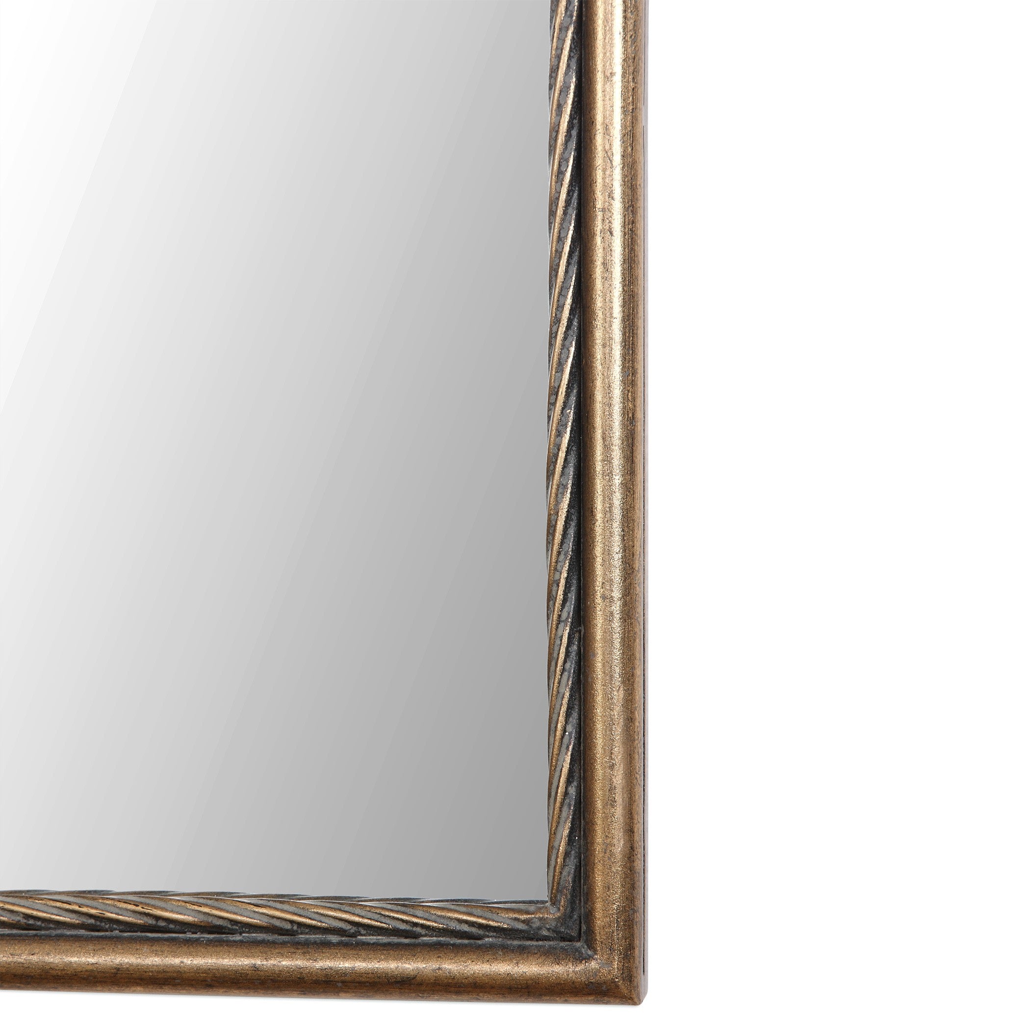 Adelasia Full Length Mirror in Antiqued Gold by Uttermost