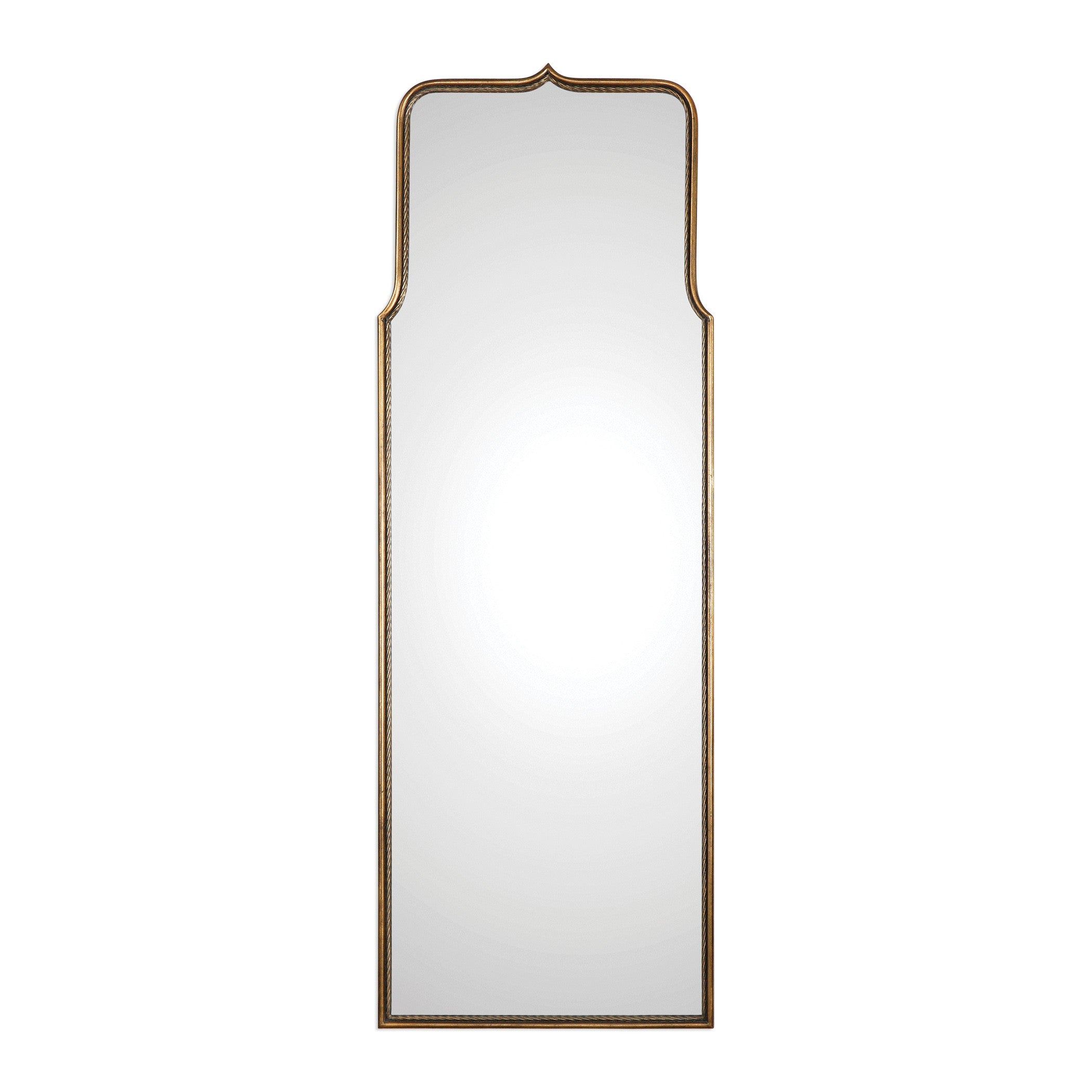 Adelasia Full Length Mirror in Antiqued Gold by Uttermost