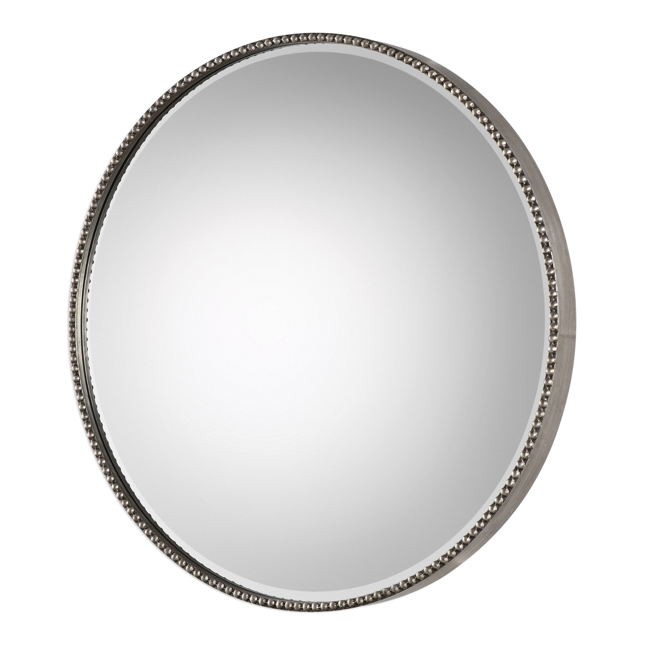 Stefania Beaded Round Mirror by Uttermost