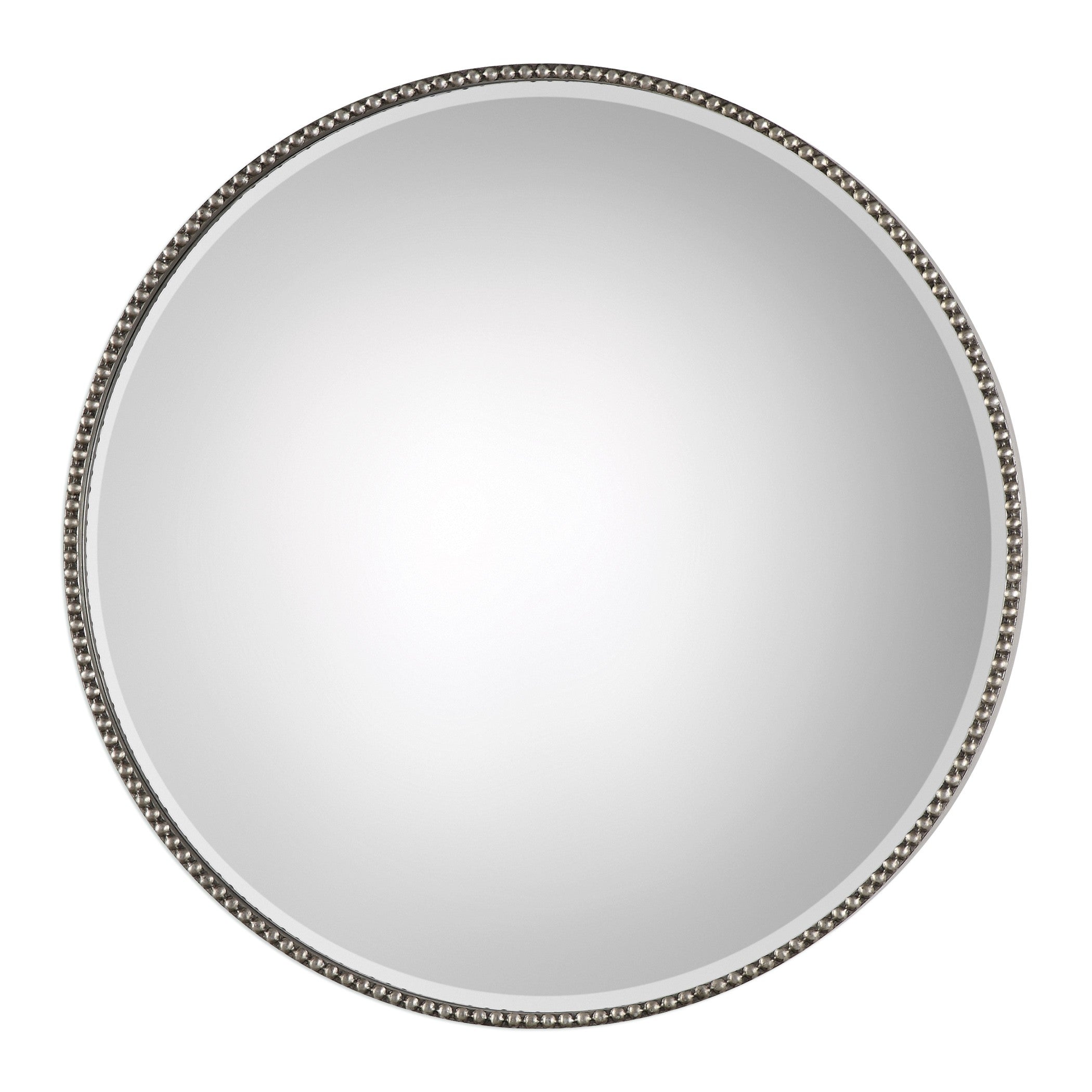 Stefania Beaded Round Mirror by Uttermost