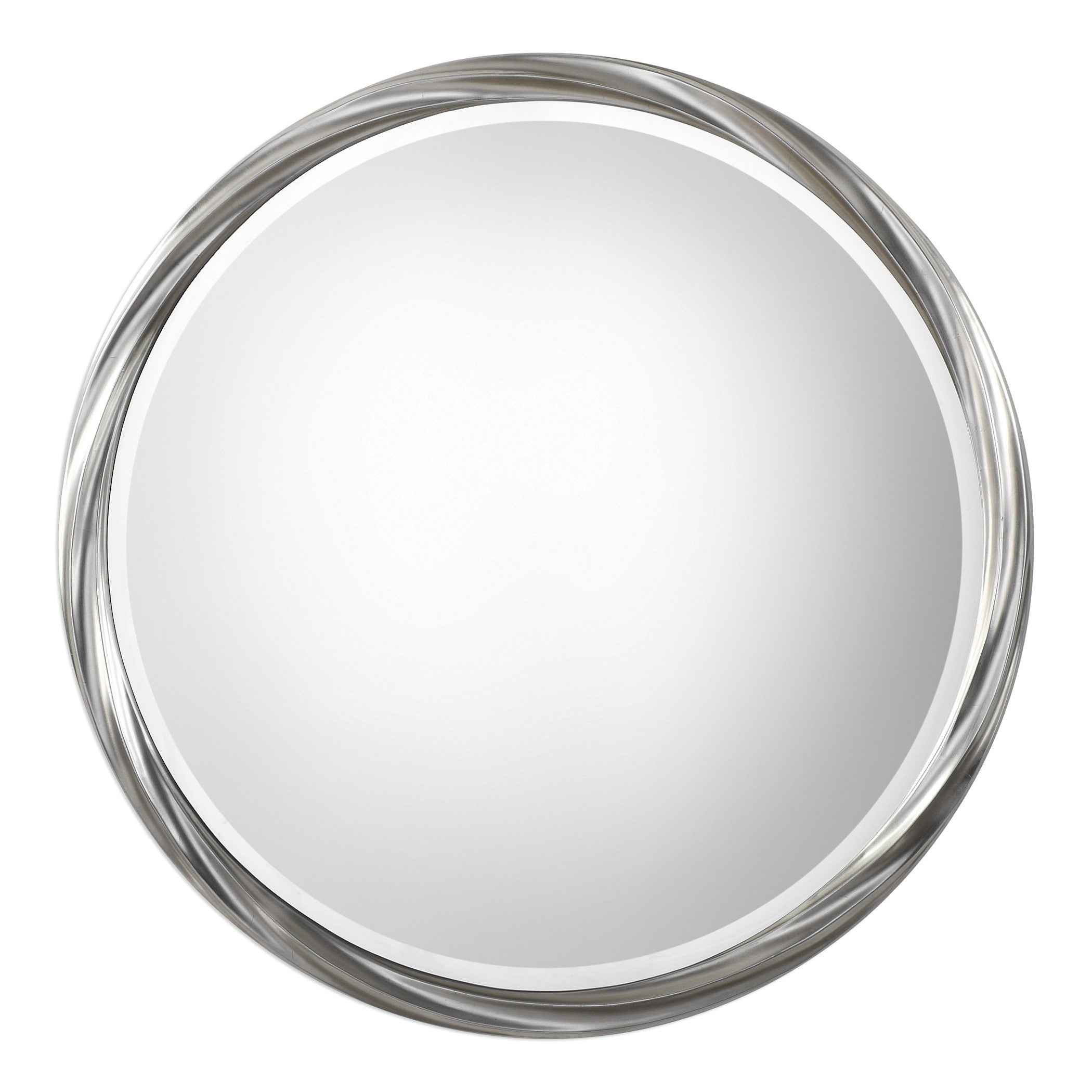 Orion Silver Round Mirror by Uttermost