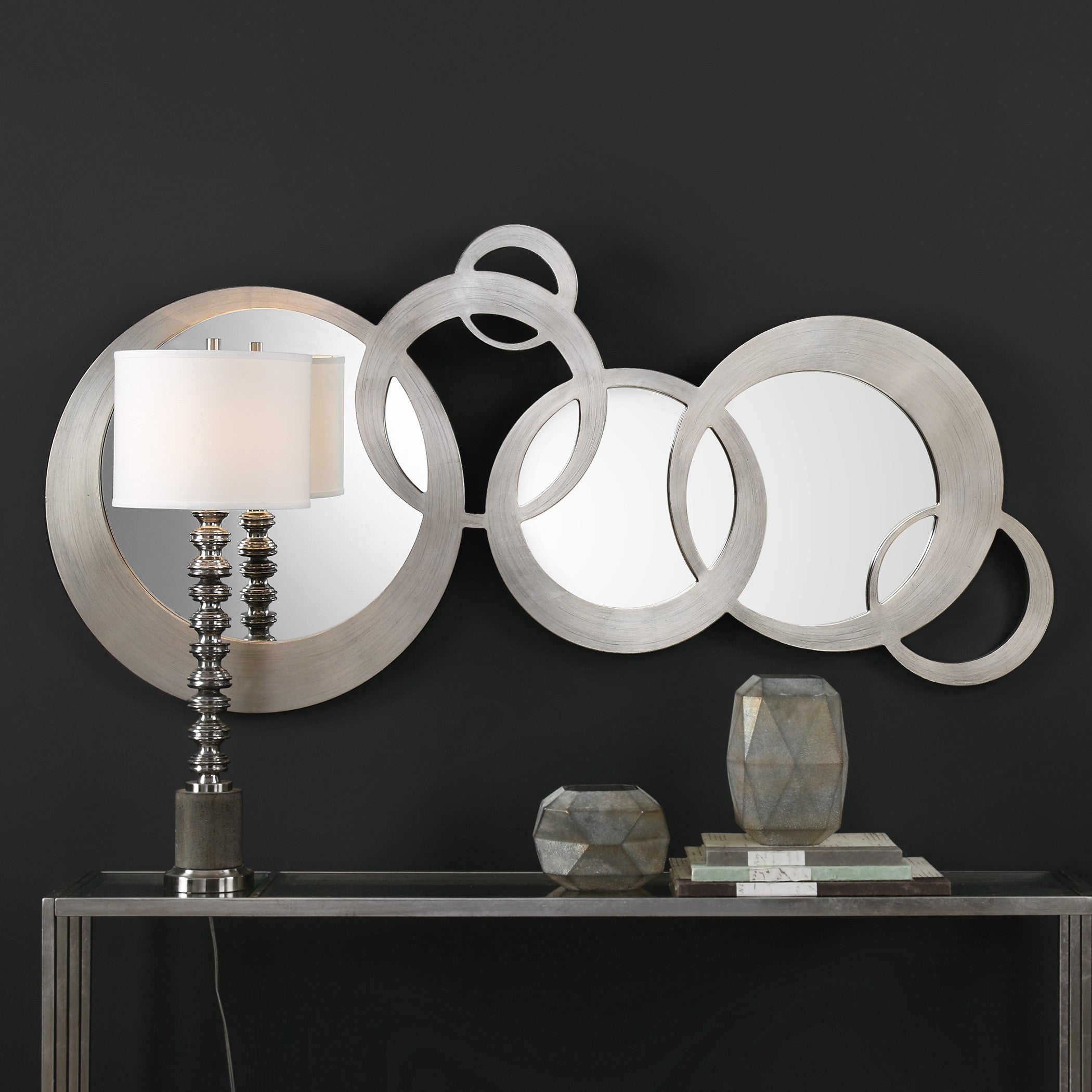 Odiana Silver Rings Modern Mirror by Uttermost