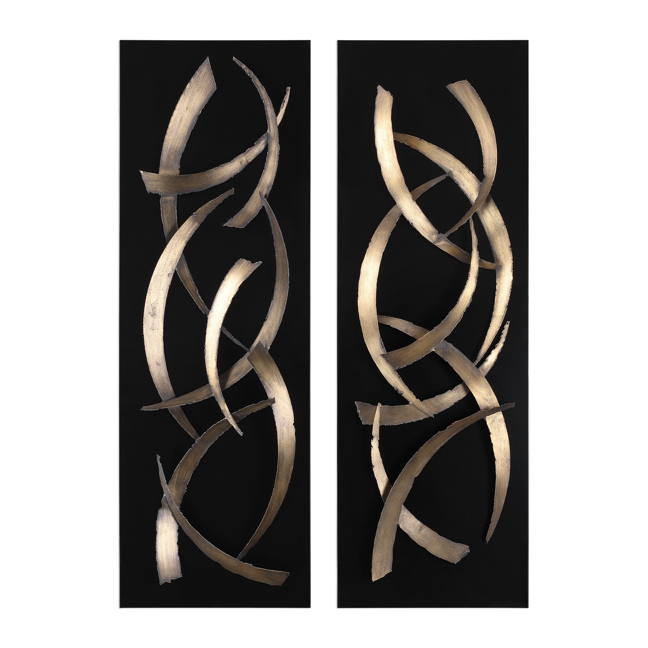 Brushstrokes Metal Wall Art - Set of 2 by Uttermost