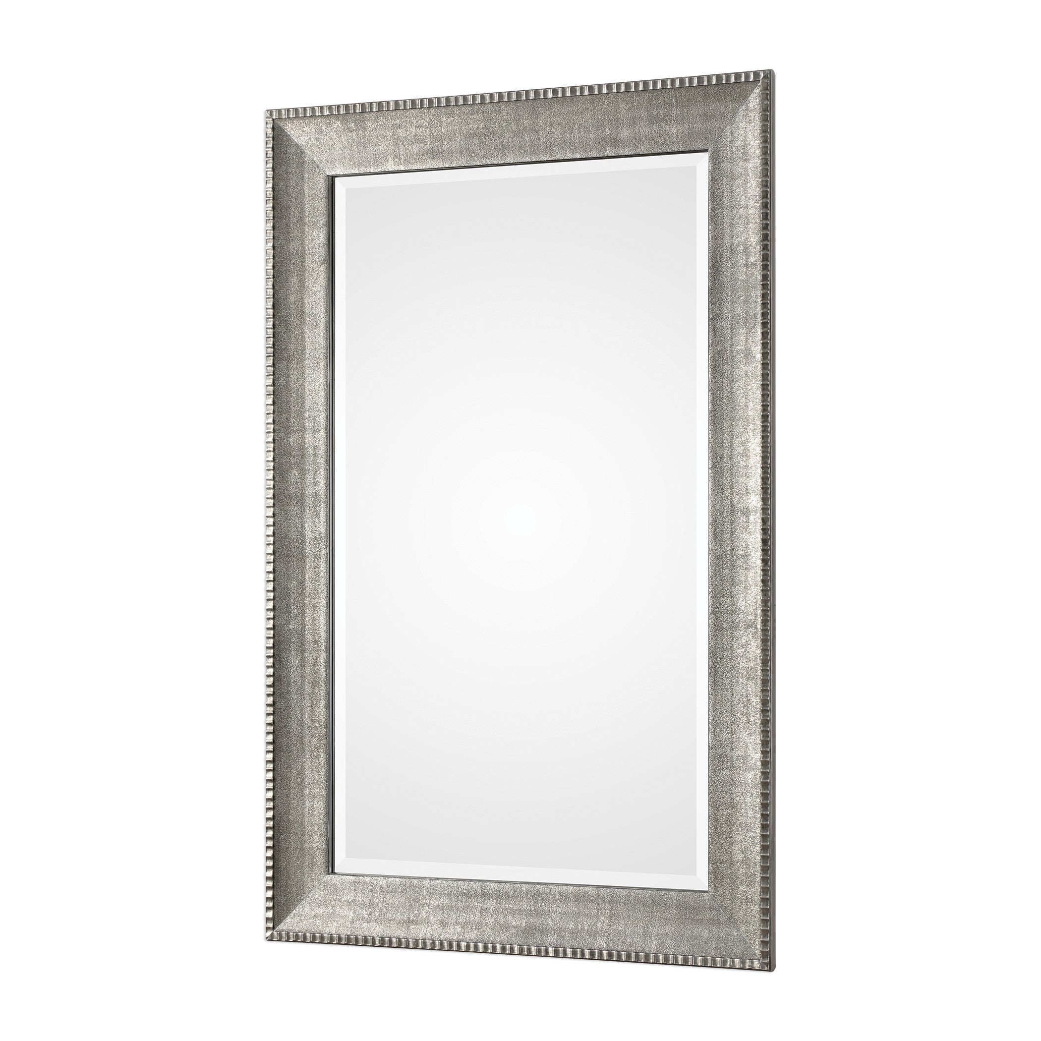 Leiston Metallic Silver Mirror by Uttermost
