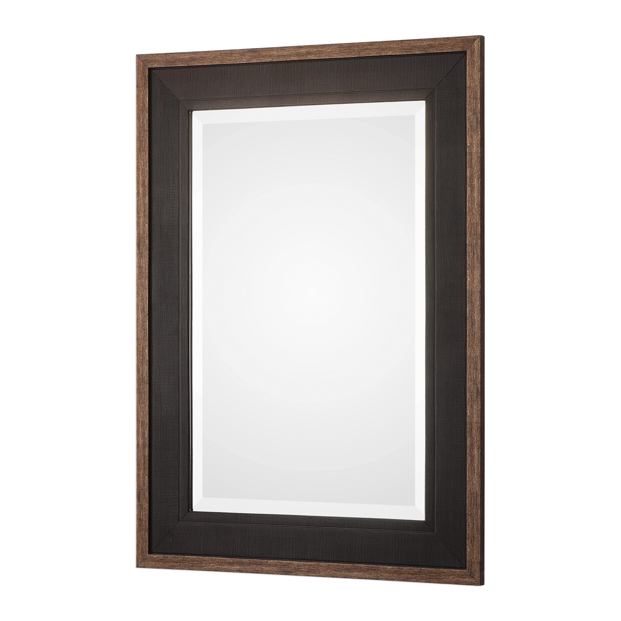 Staveley Rustic Black Mirror by Uttermost