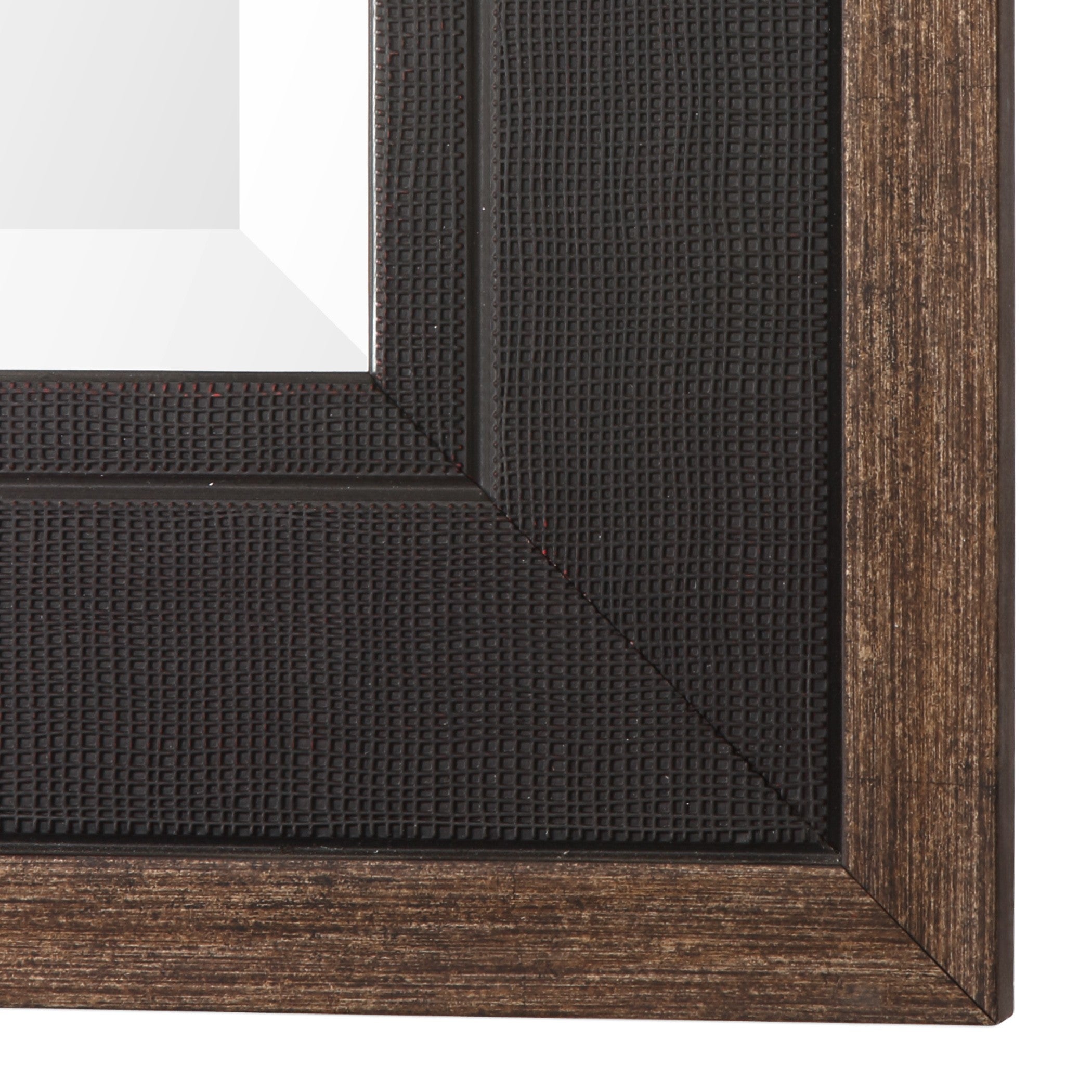 Staveley Rustic Black Mirror by Uttermost