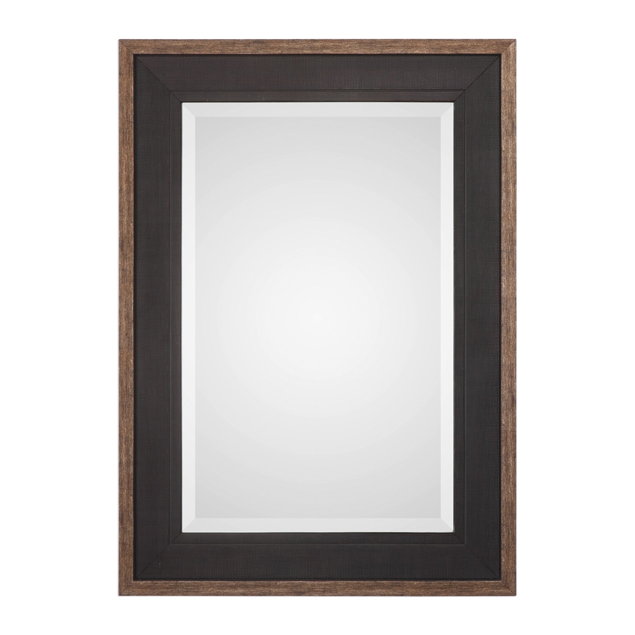Staveley Rustic Black Mirror by Uttermost