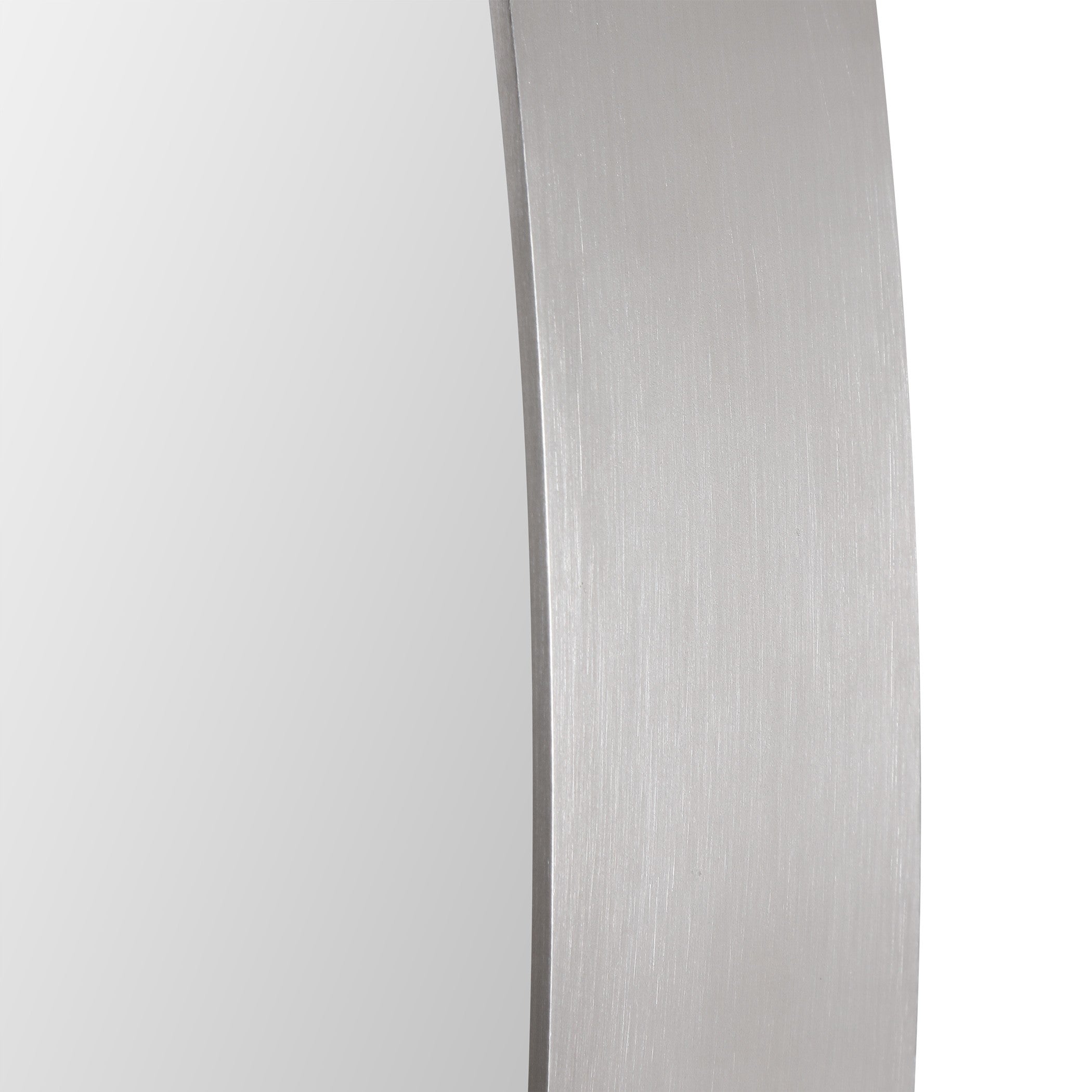 Pursley Brushed Nickel Oval Mirror by Uttermost