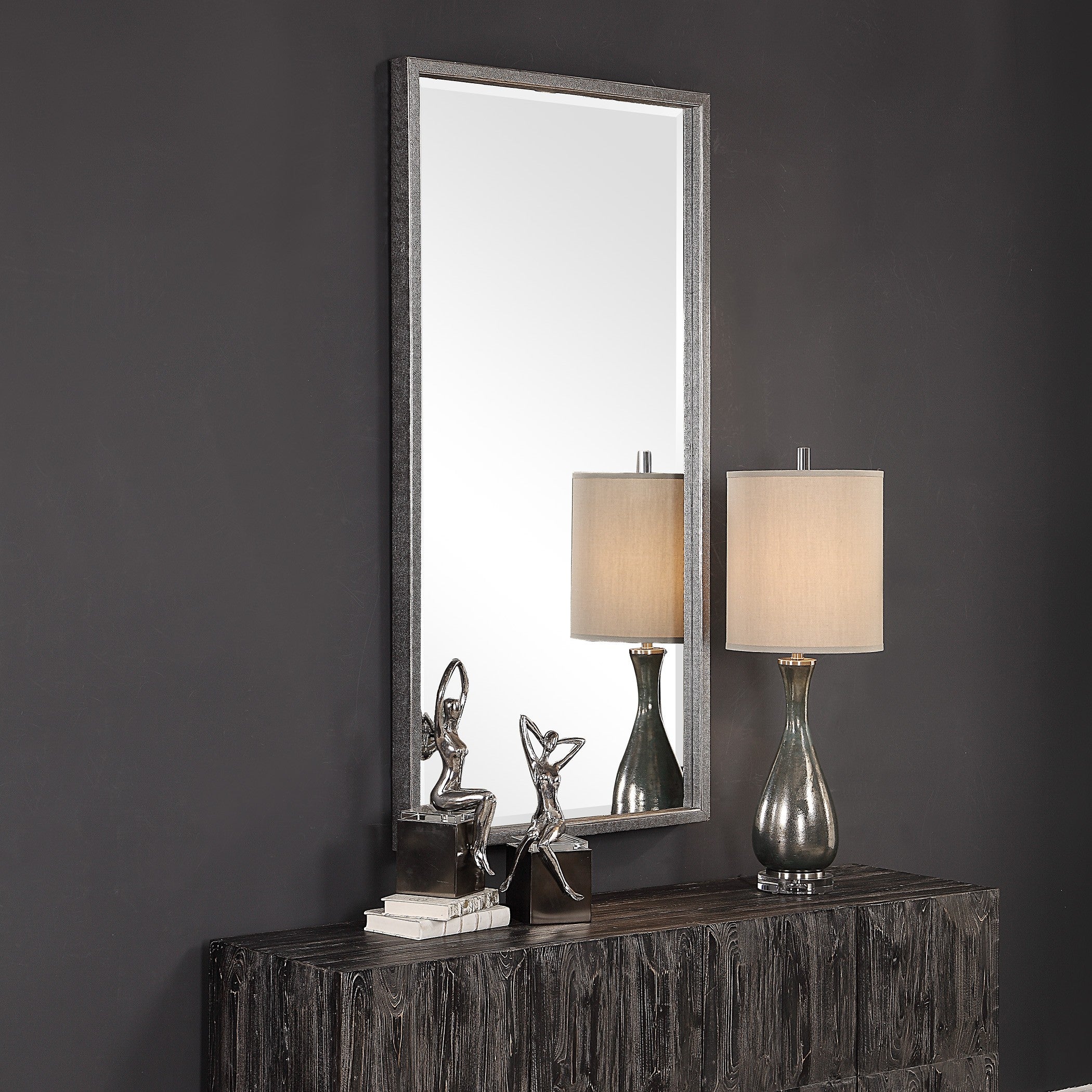 Gabelle Metallic Silver Mirror by Uttermost