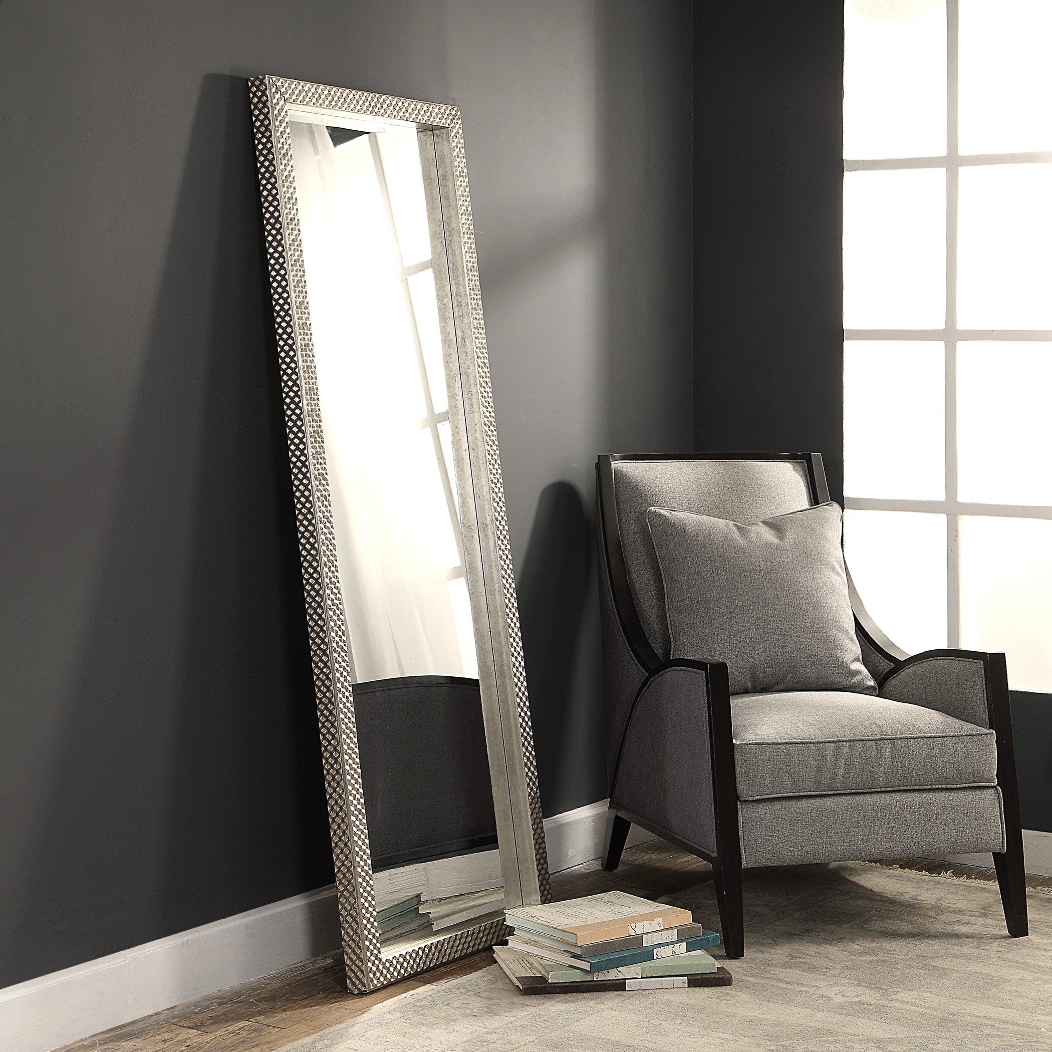 Cacelia Metallic Silver Mirror by Uttermost