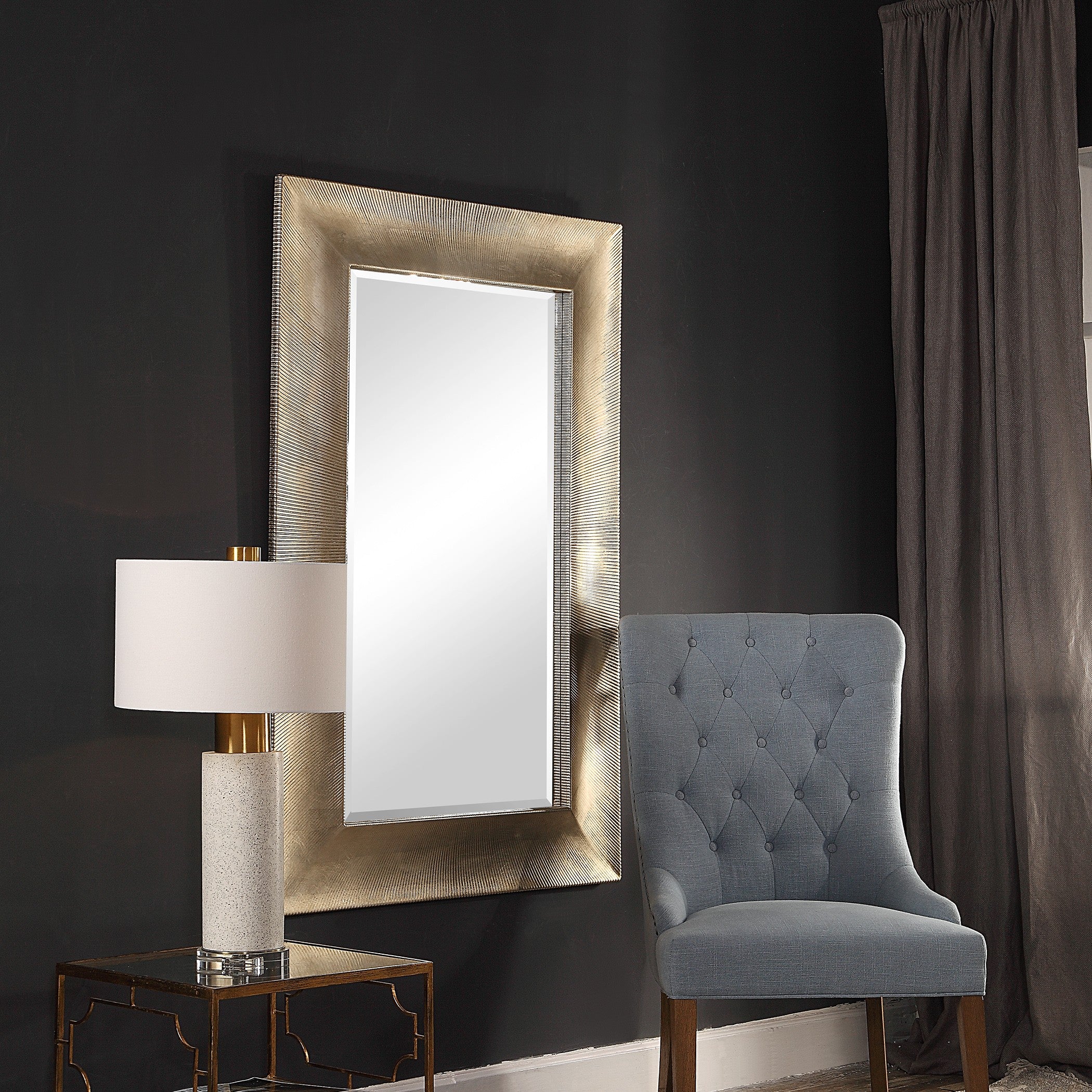 Valenton Large Champagne Mirror by Uttermost