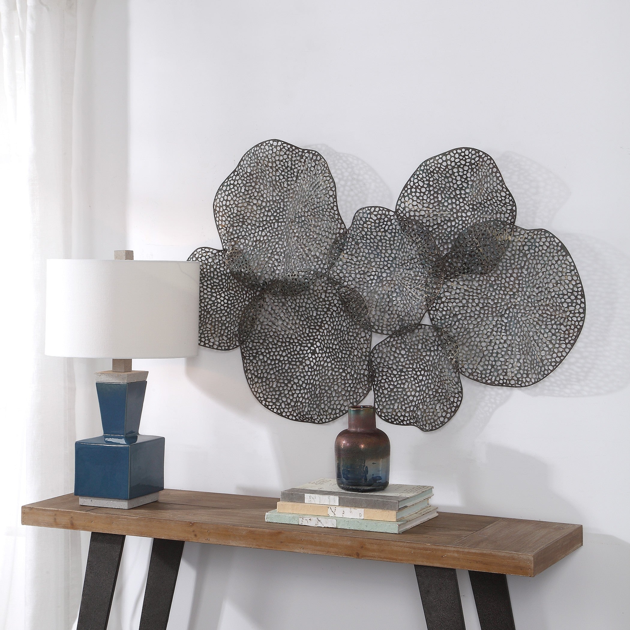 Ripley Metal Leaf Wall Art by Uttermost