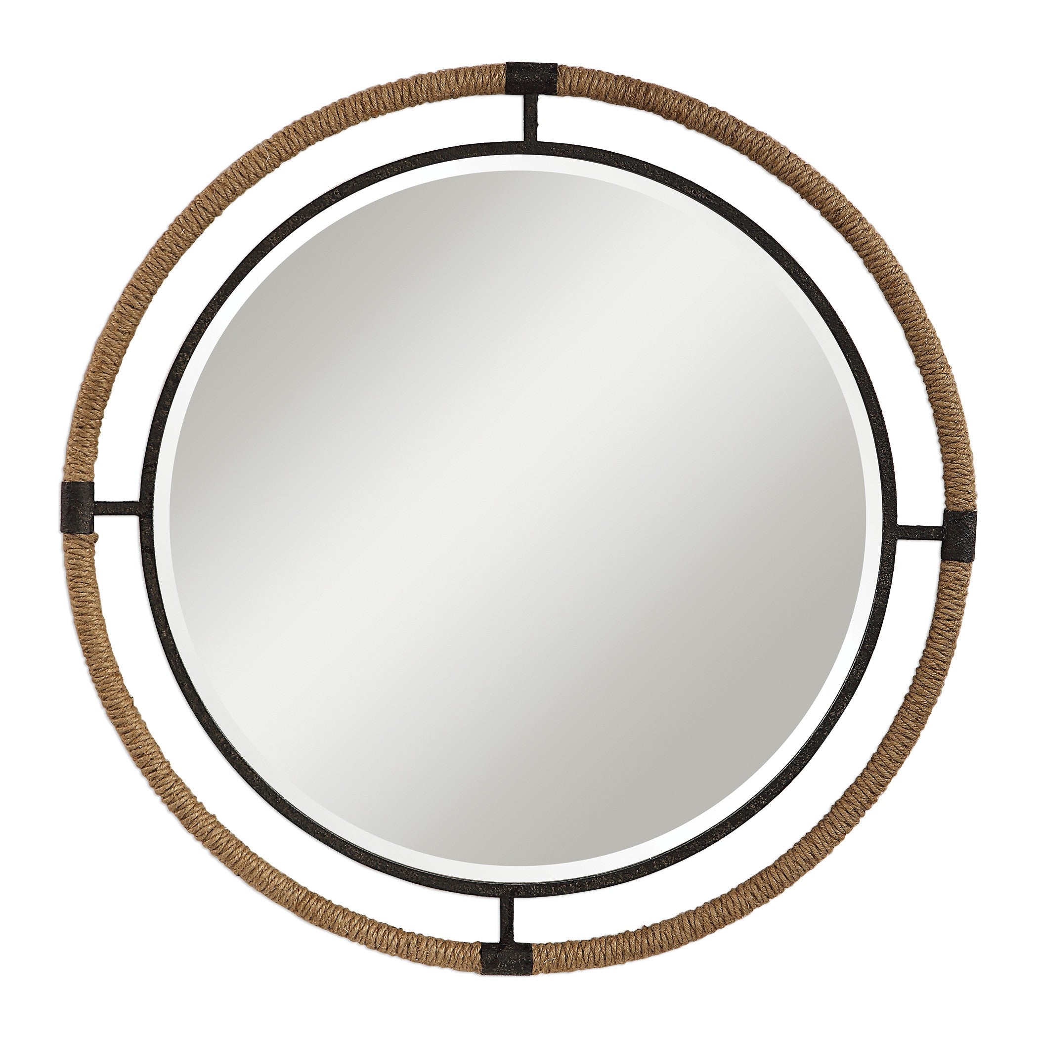 Melville Coastal Round Mirror by Uttermost