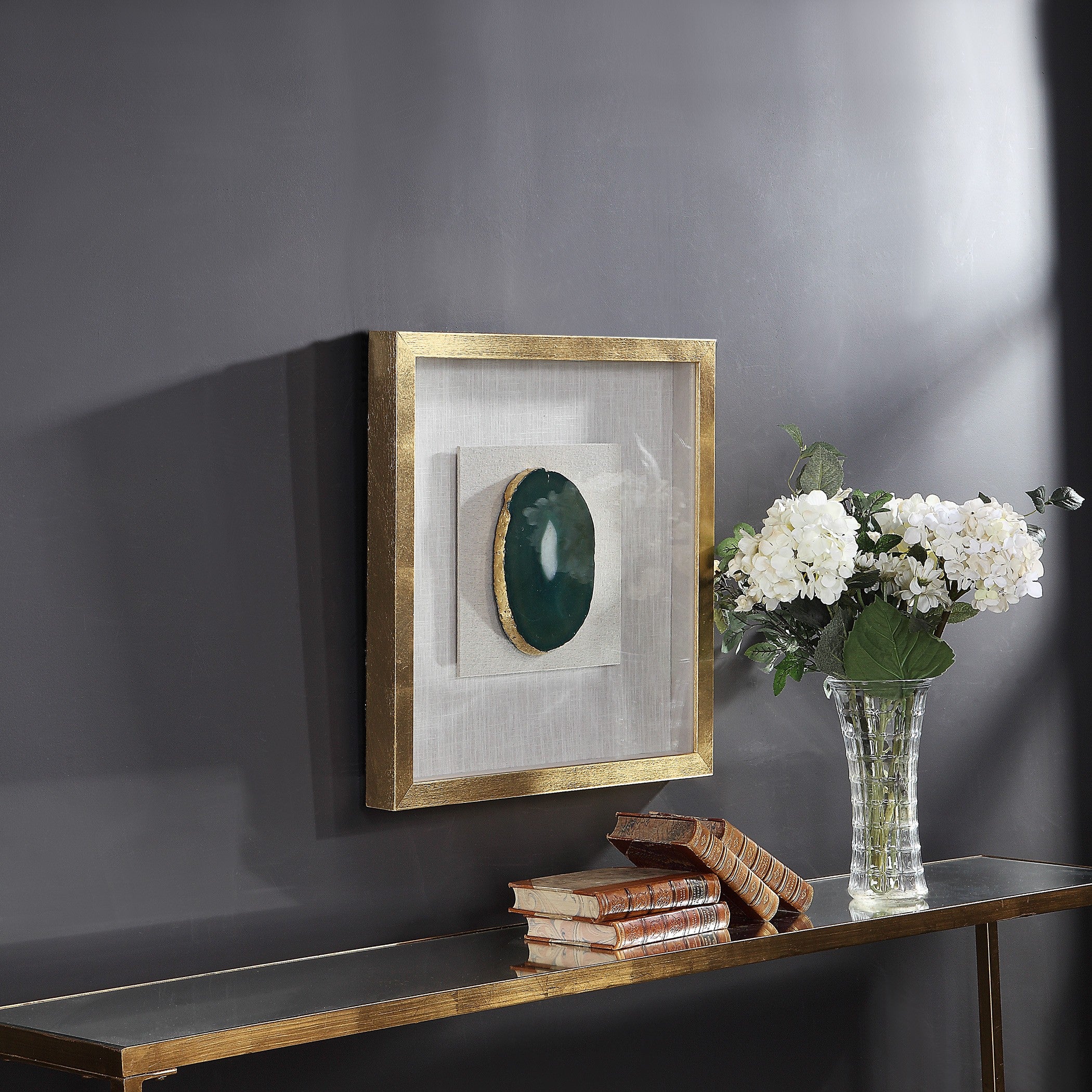Keeva Agate Stone Shadow Box by Uttermost