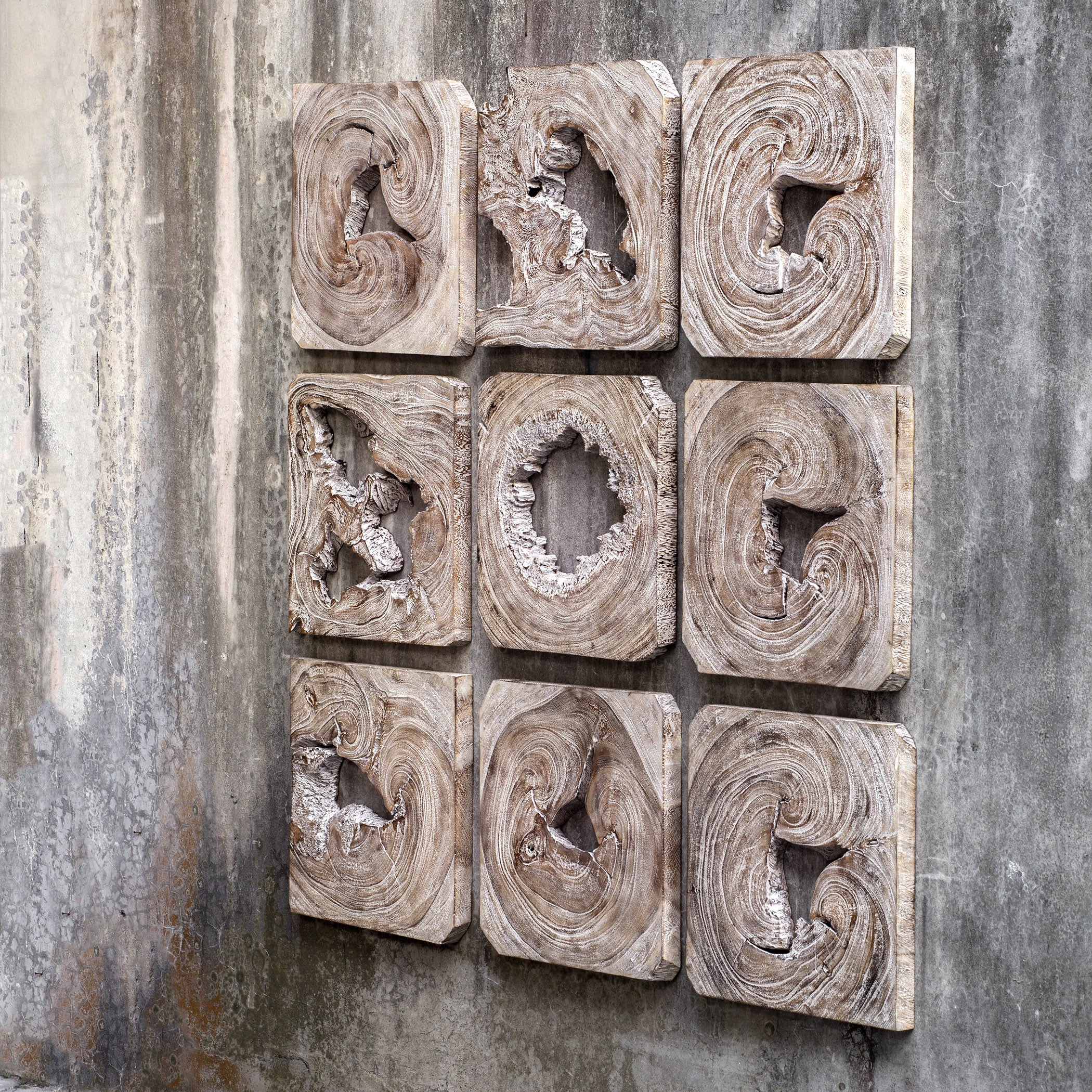 Bahati Wood Wall Art - Set of 9 by Uttermost