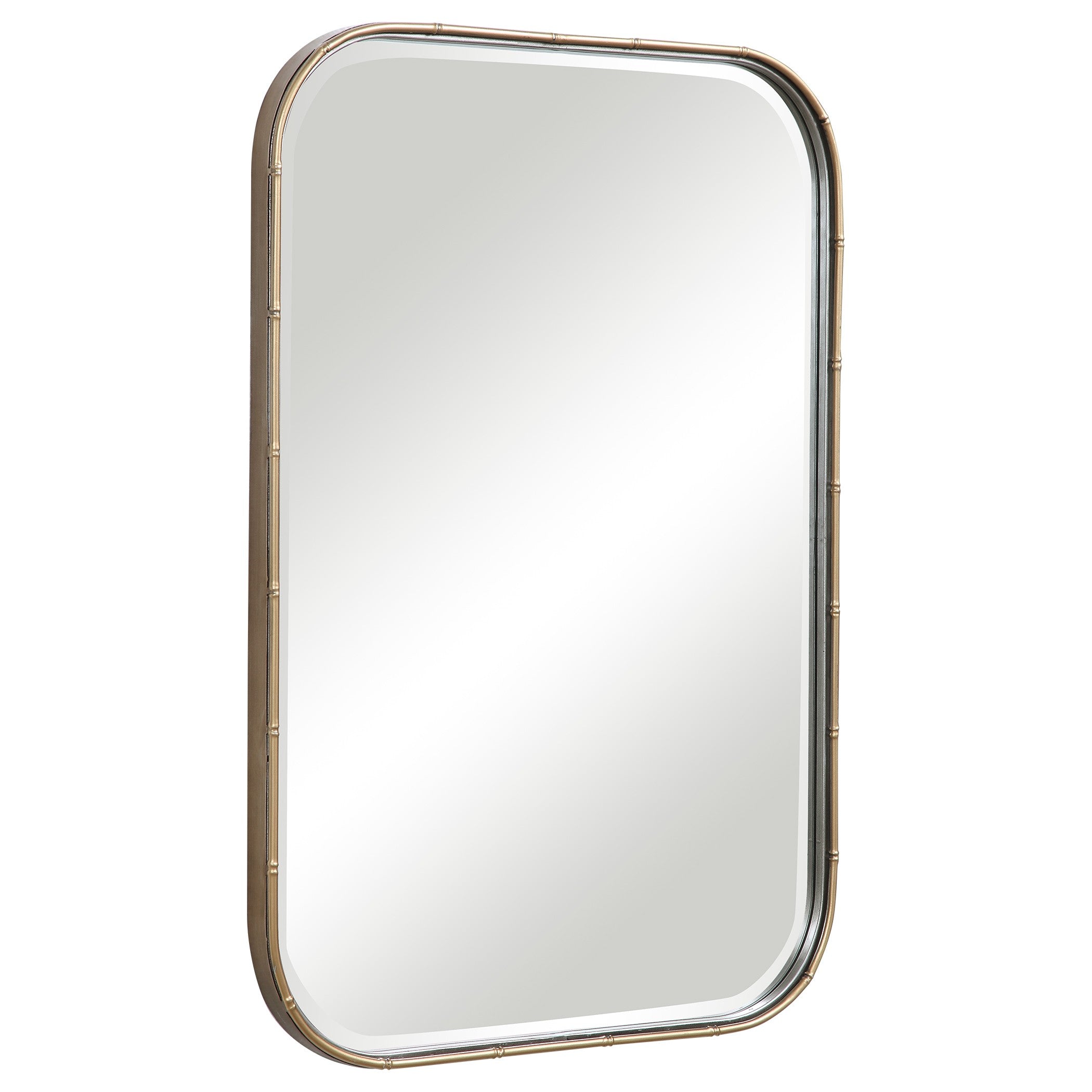 Malay Rectangular Mirror in Antique Gold by Uttermost
