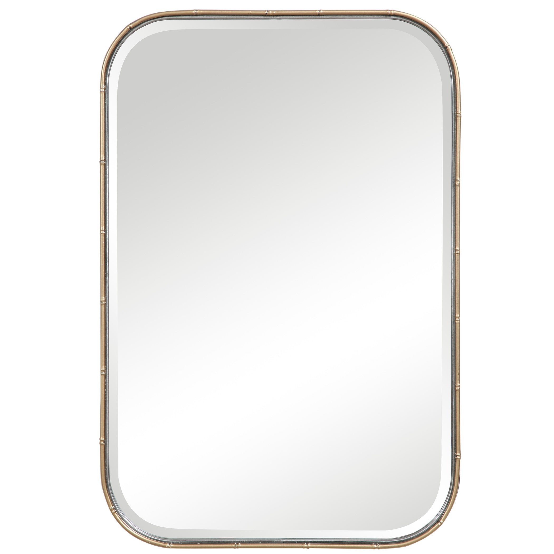 Malay Rectangular Mirror in Antique Gold by Uttermost