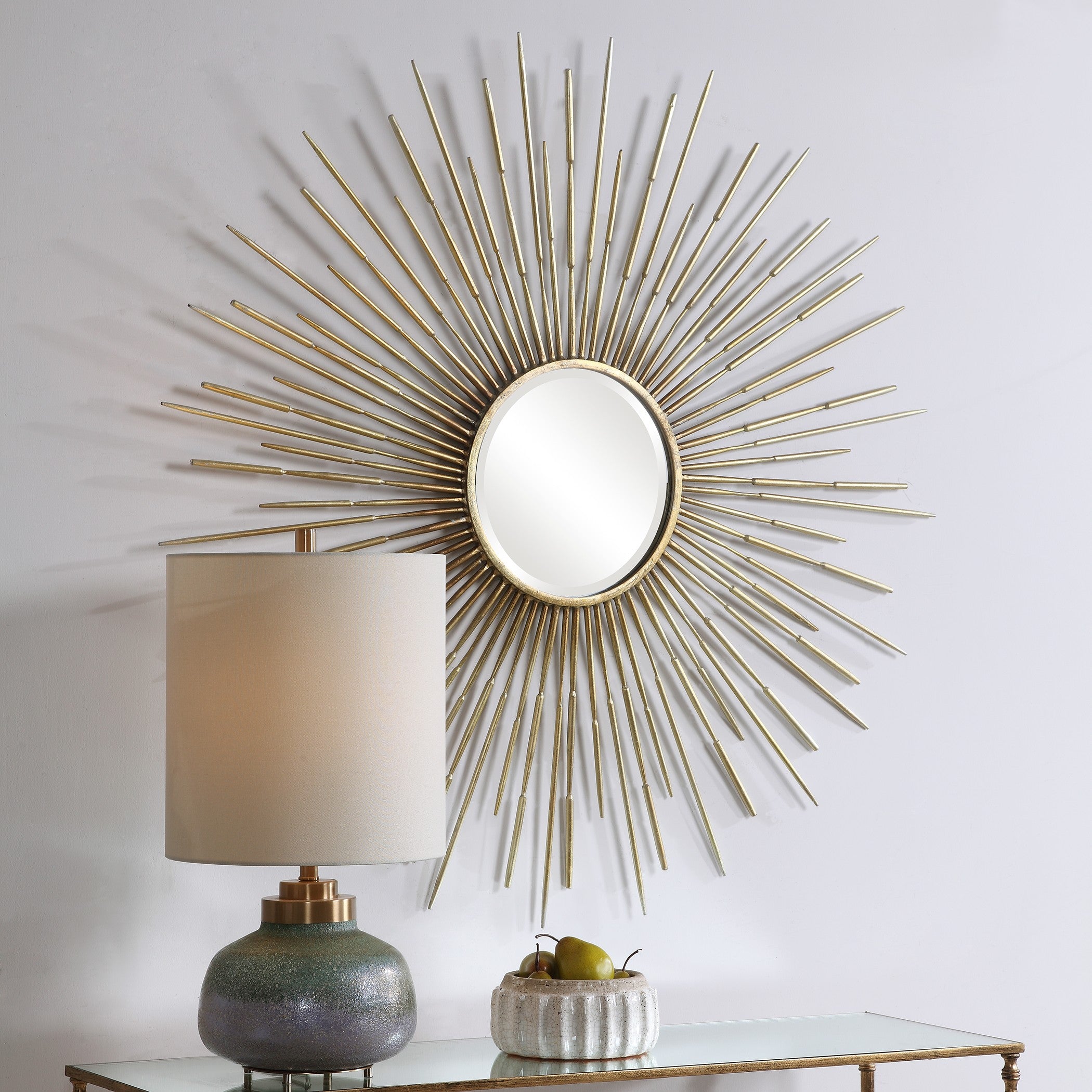 Golden Rays Starburst Mirror by Uttermost