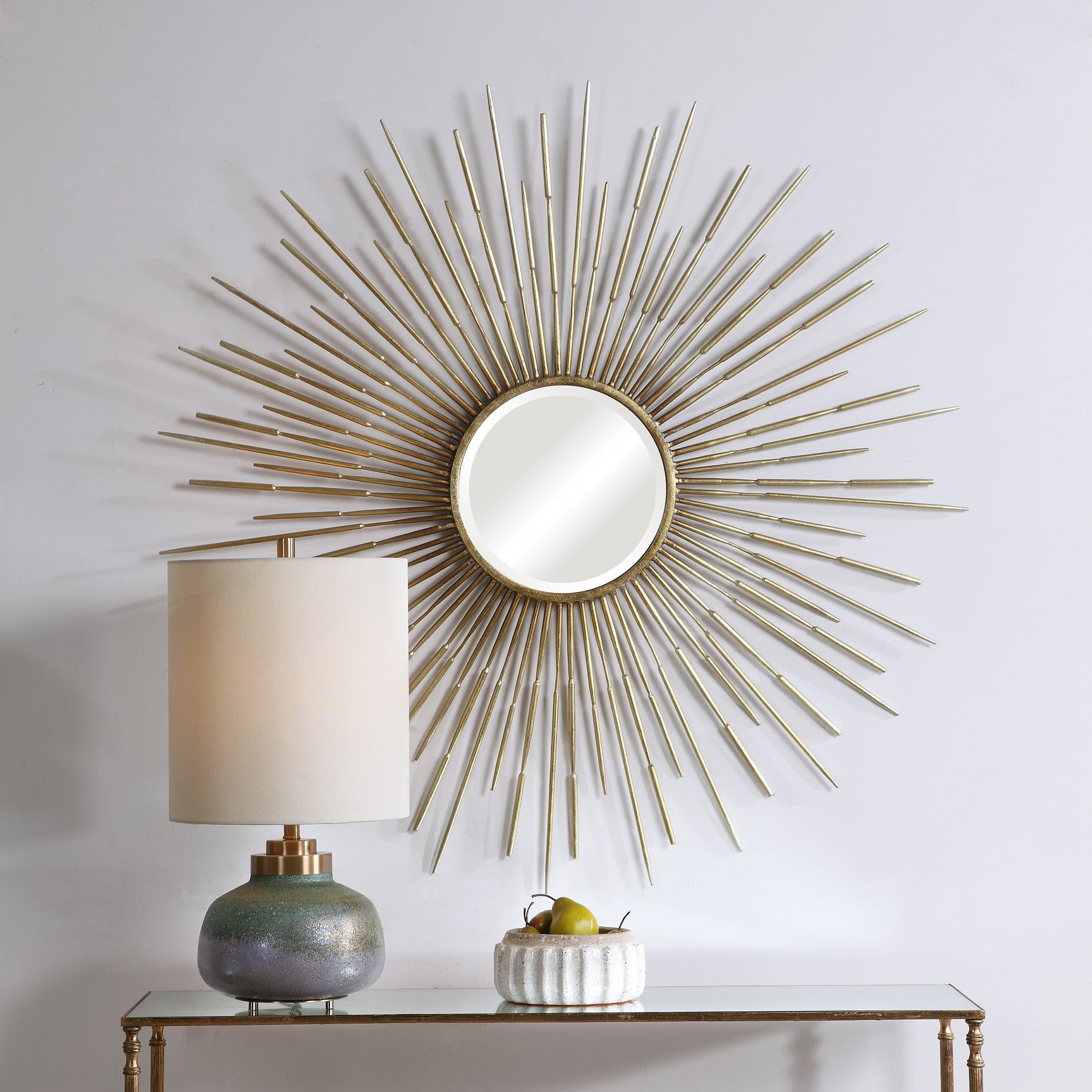 Golden Rays Starburst Mirror by Uttermost