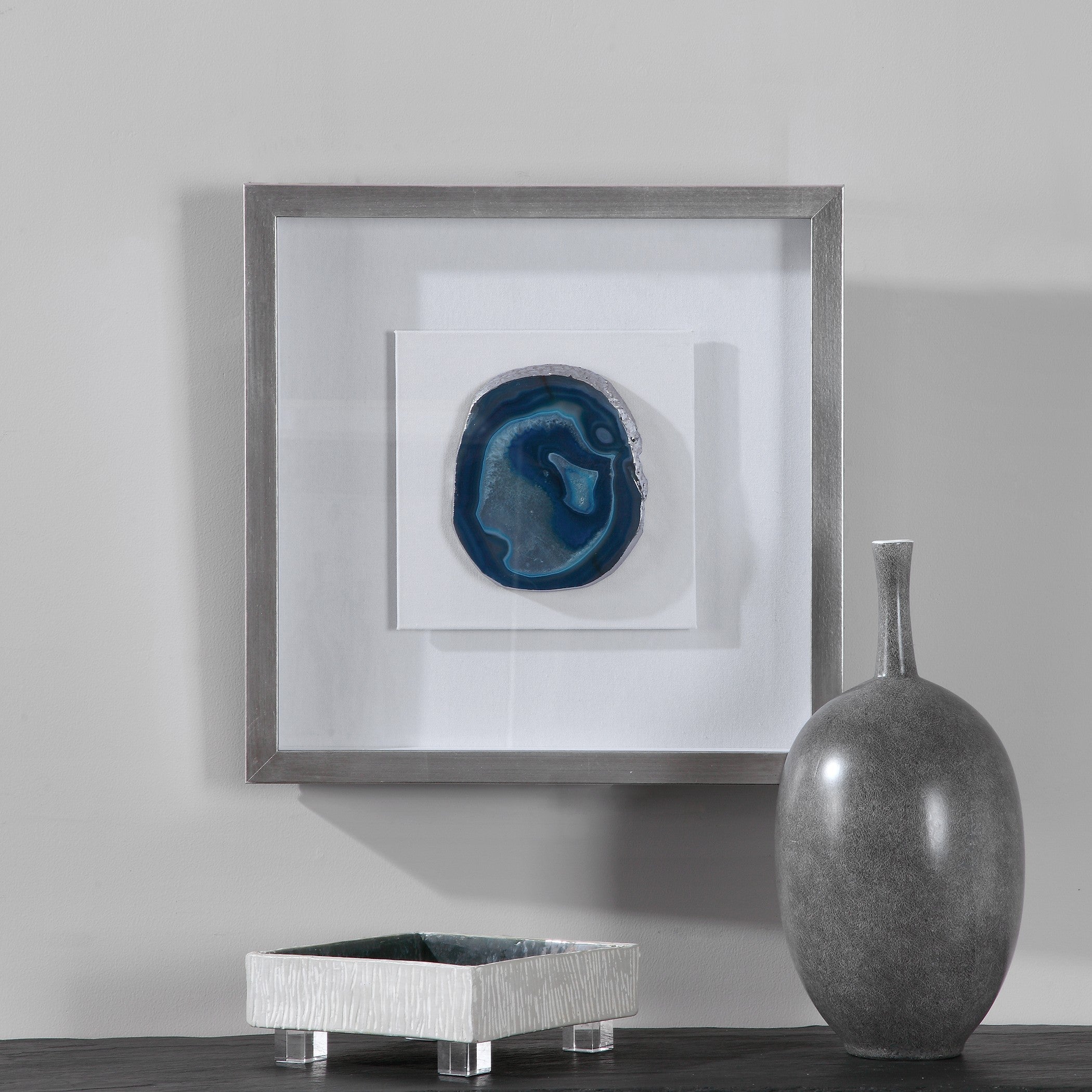 Kalia Blue Stone Shadow Box by Uttermost