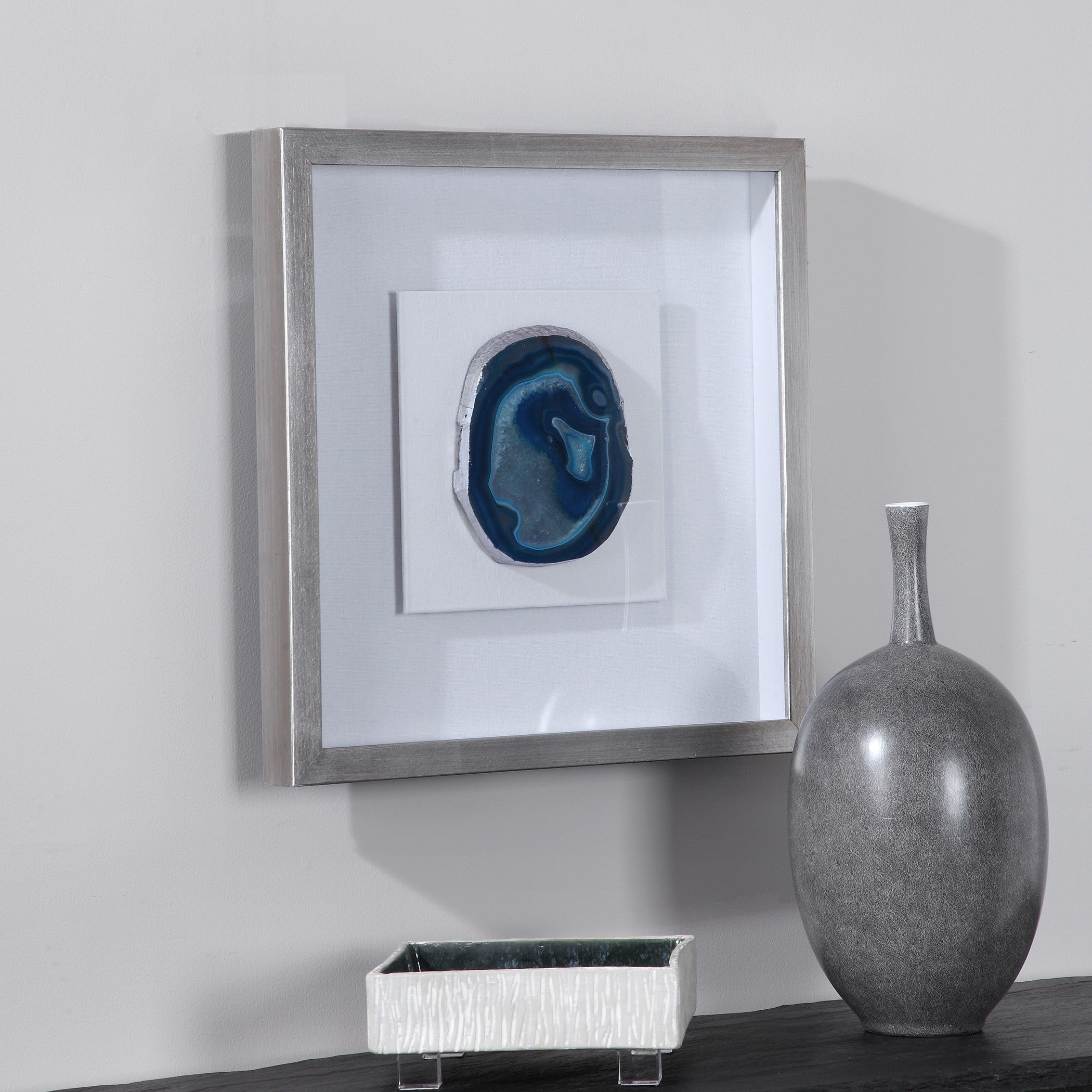 Kalia Blue Stone Shadow Box by Uttermost