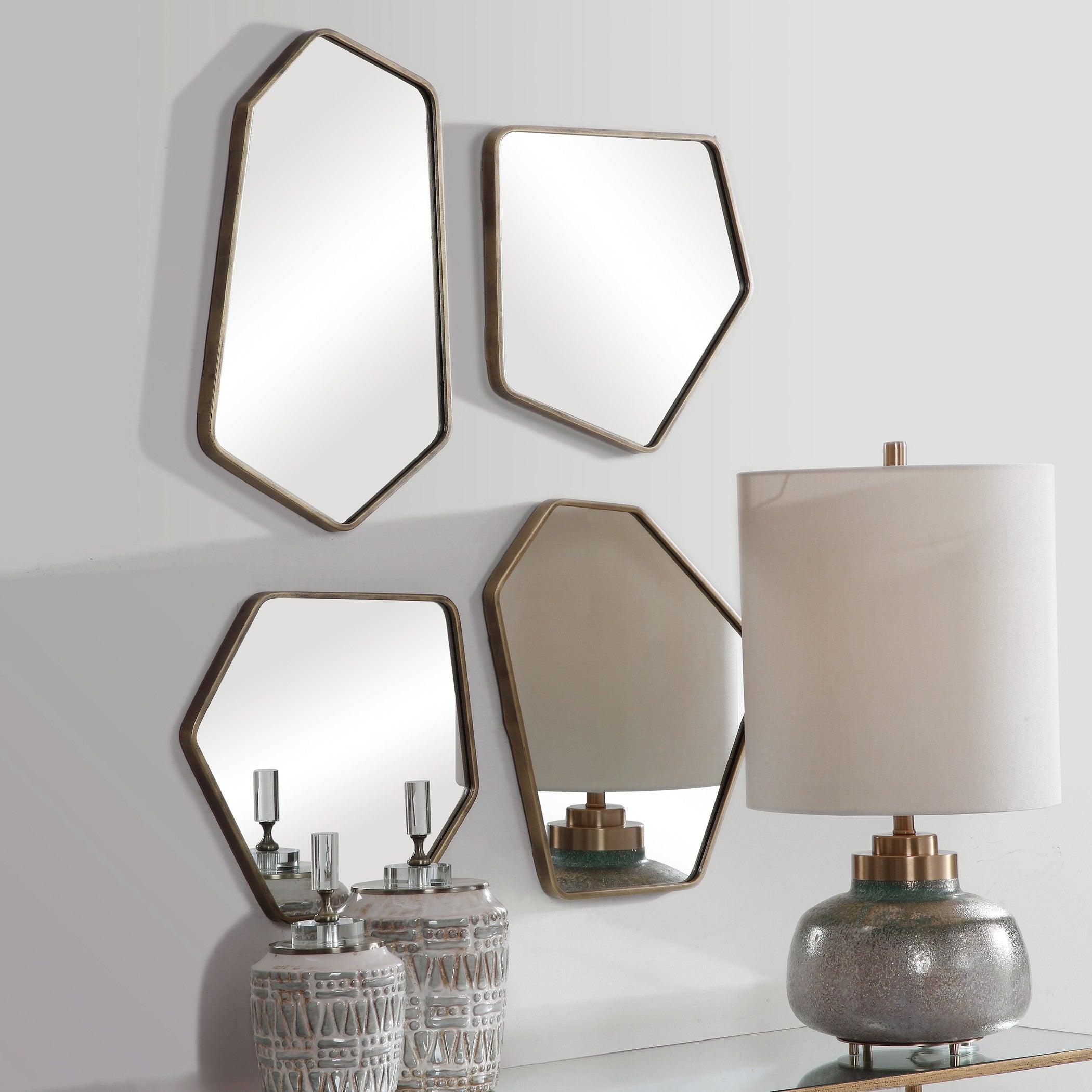 Linneah Modern Mirrors - Set of 4 by Uttermost
