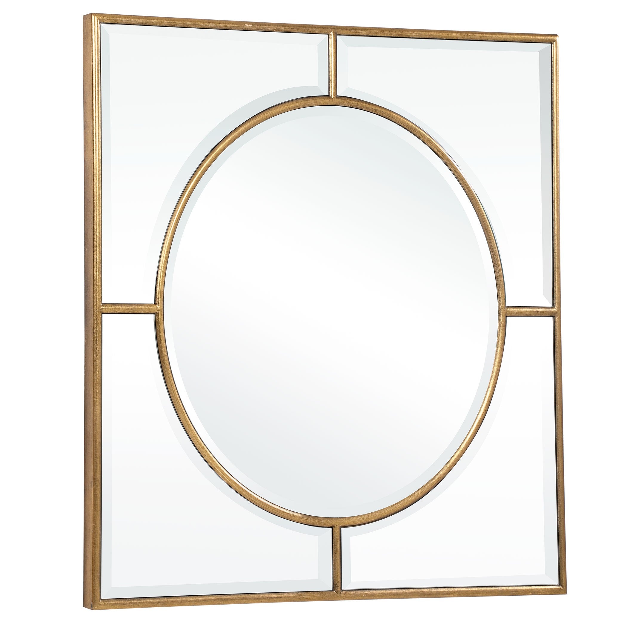 Stanford Square Mirror in Gold by Uttermost