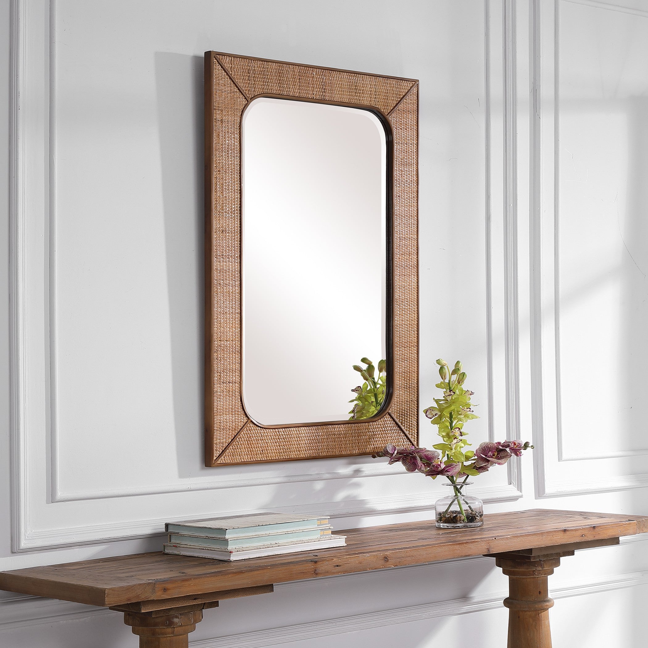 Tahiti Rattan Mirror by Uttermost
