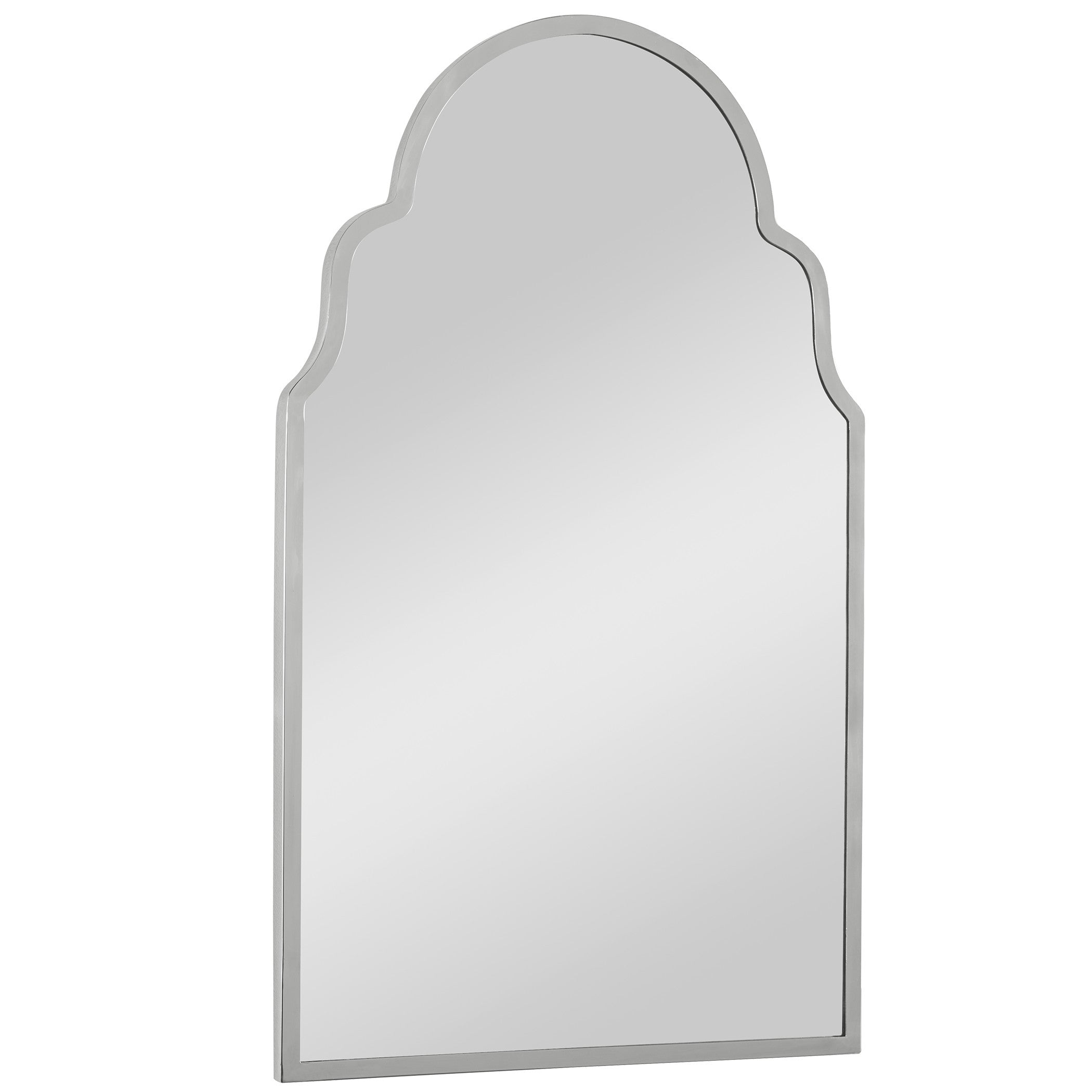 Brayden Nickel Arch Mirror by Uttermost