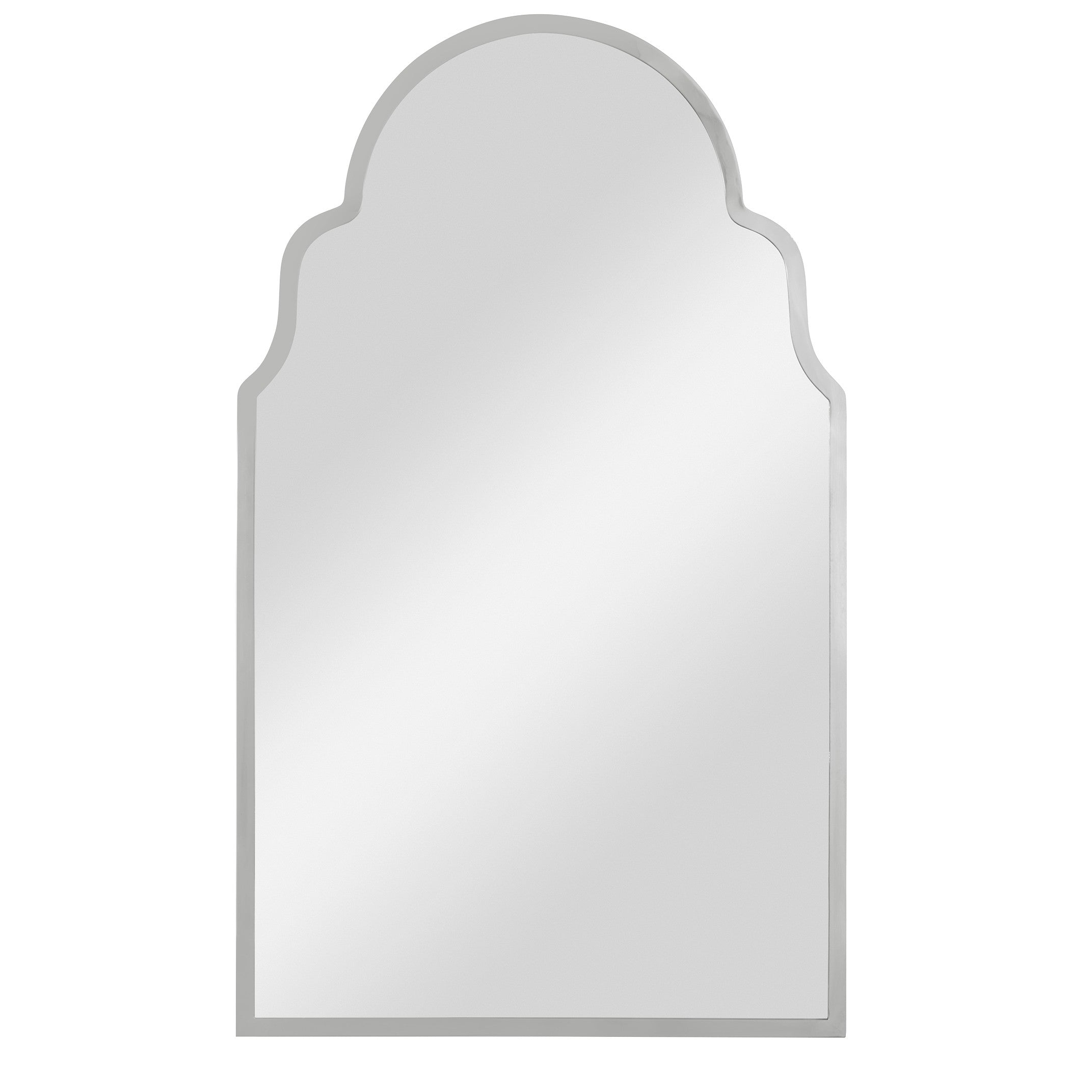 Brayden Nickel Arch Mirror by Uttermost