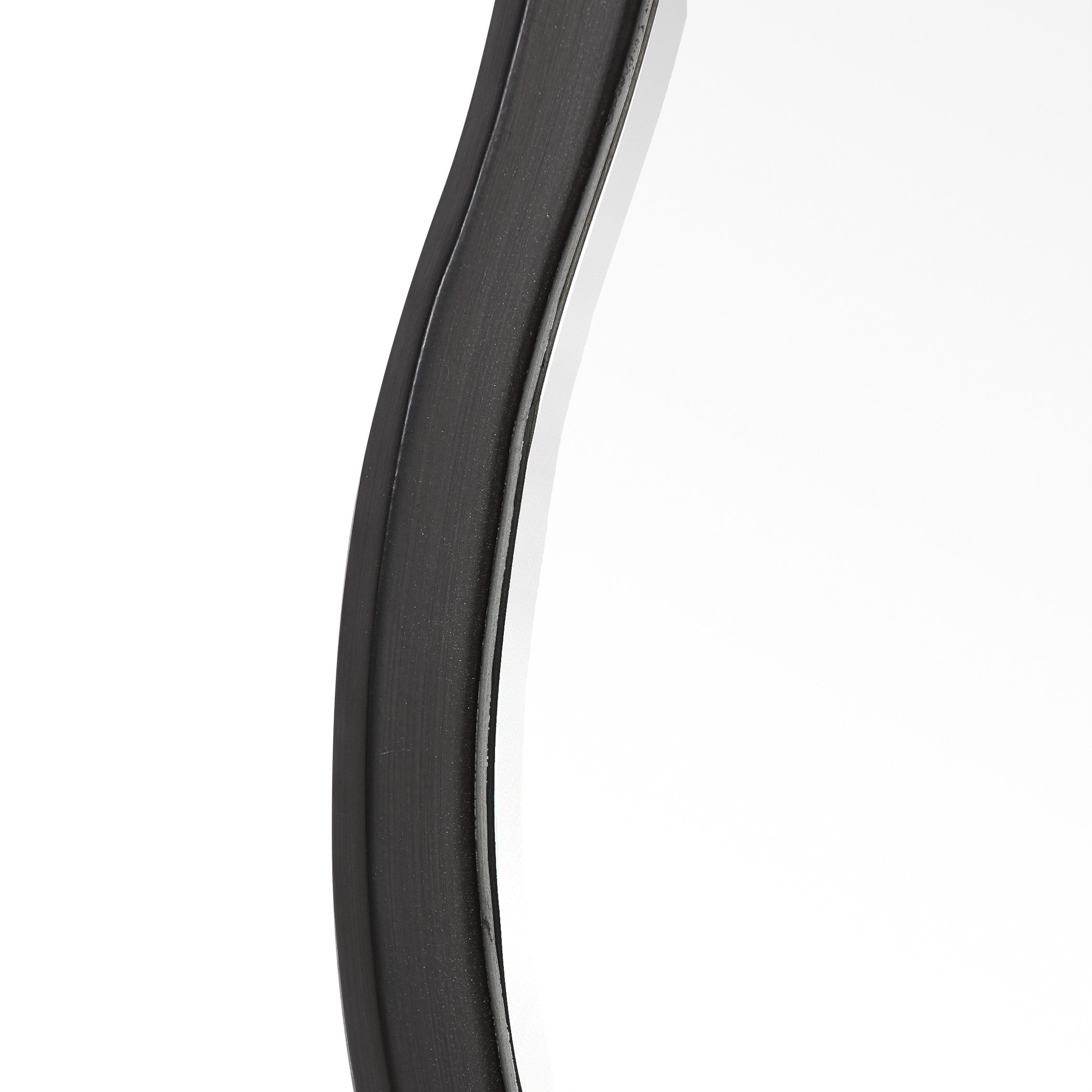 Aneta Black Round Mirror by Uttermost