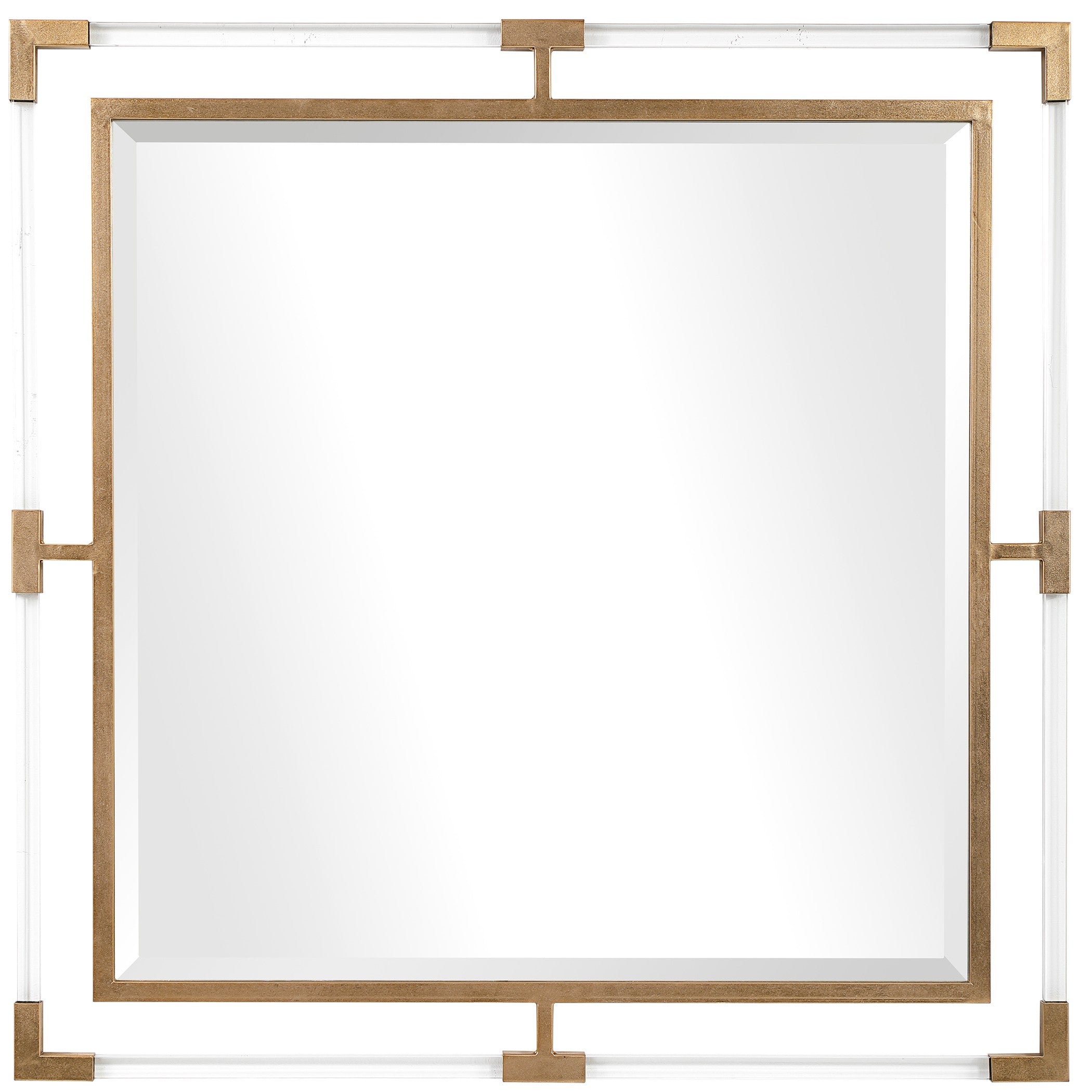 Balkan Square Mirror in Gold by Uttermost