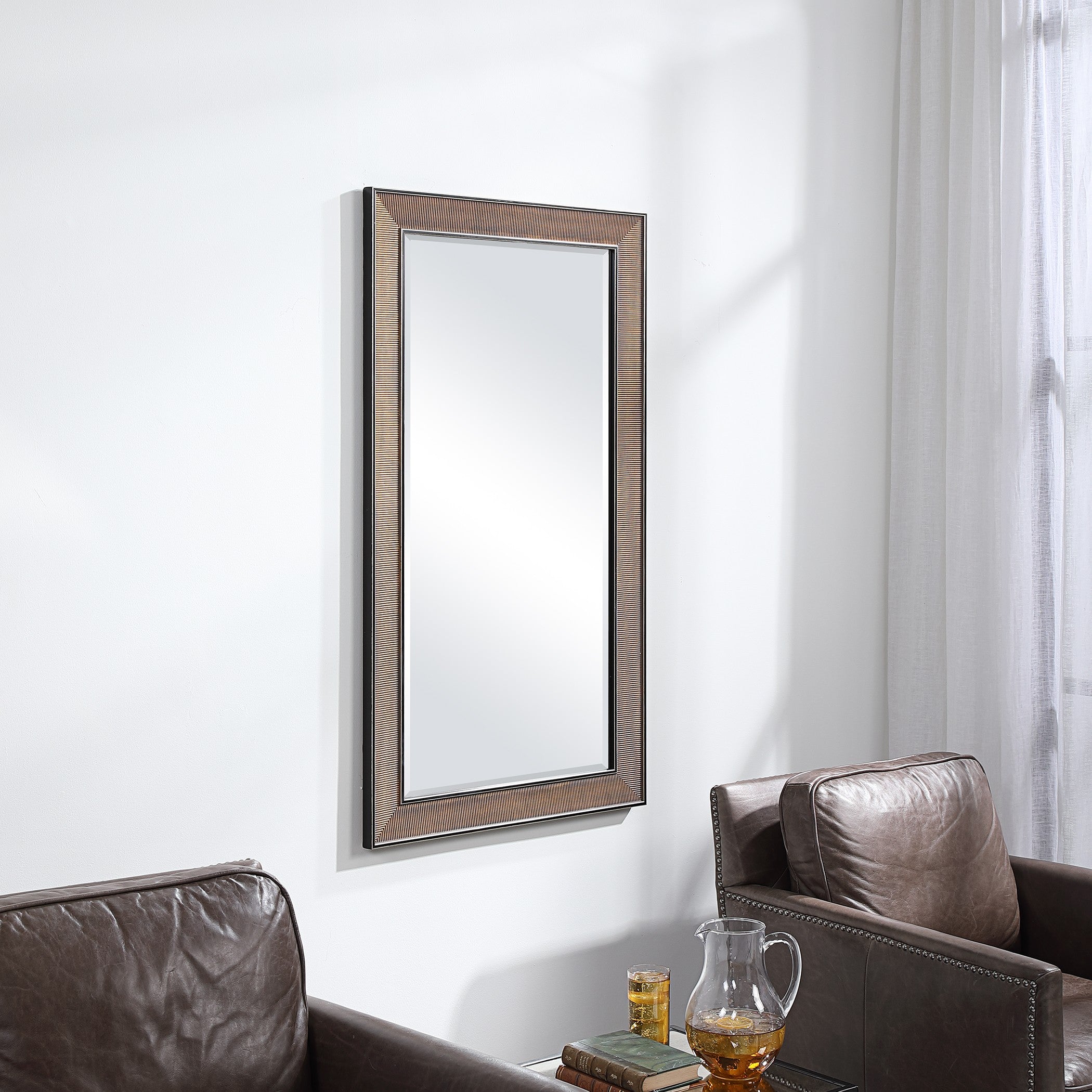 Valles Golden Rust Mirror by Uttermost