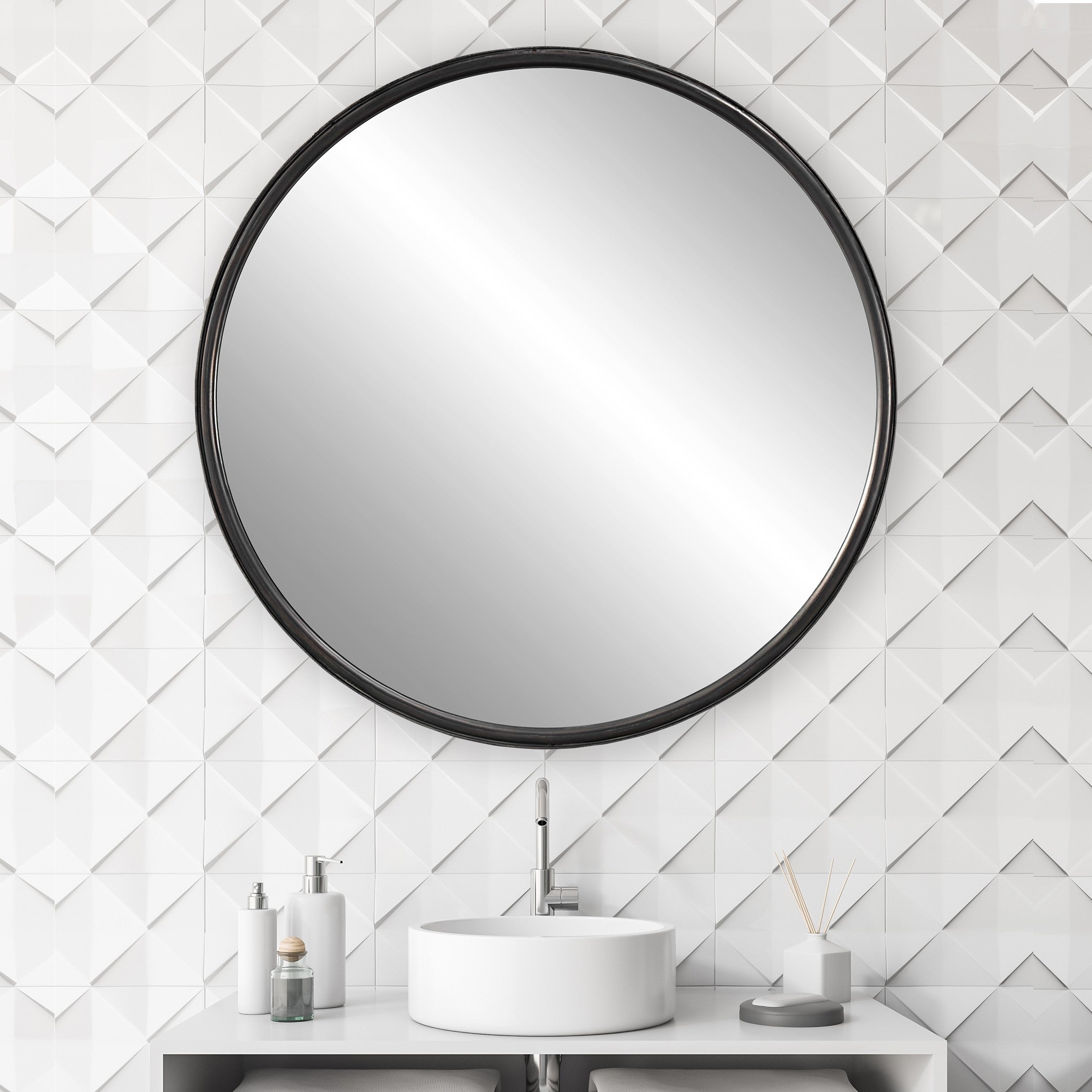 Dawsyn Round Mirror by Uttermost