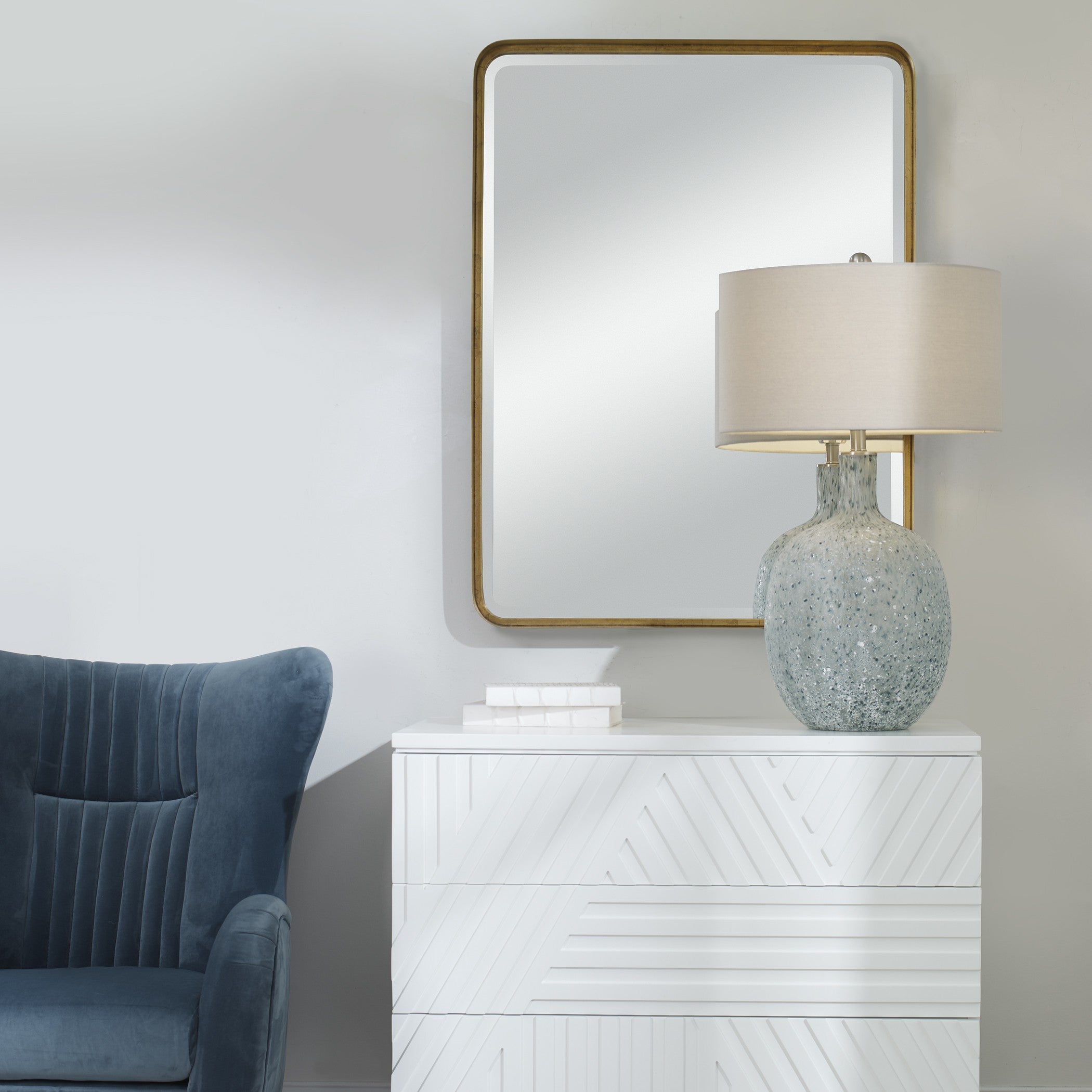 Crofton Gold Large Mirror by Uttermost