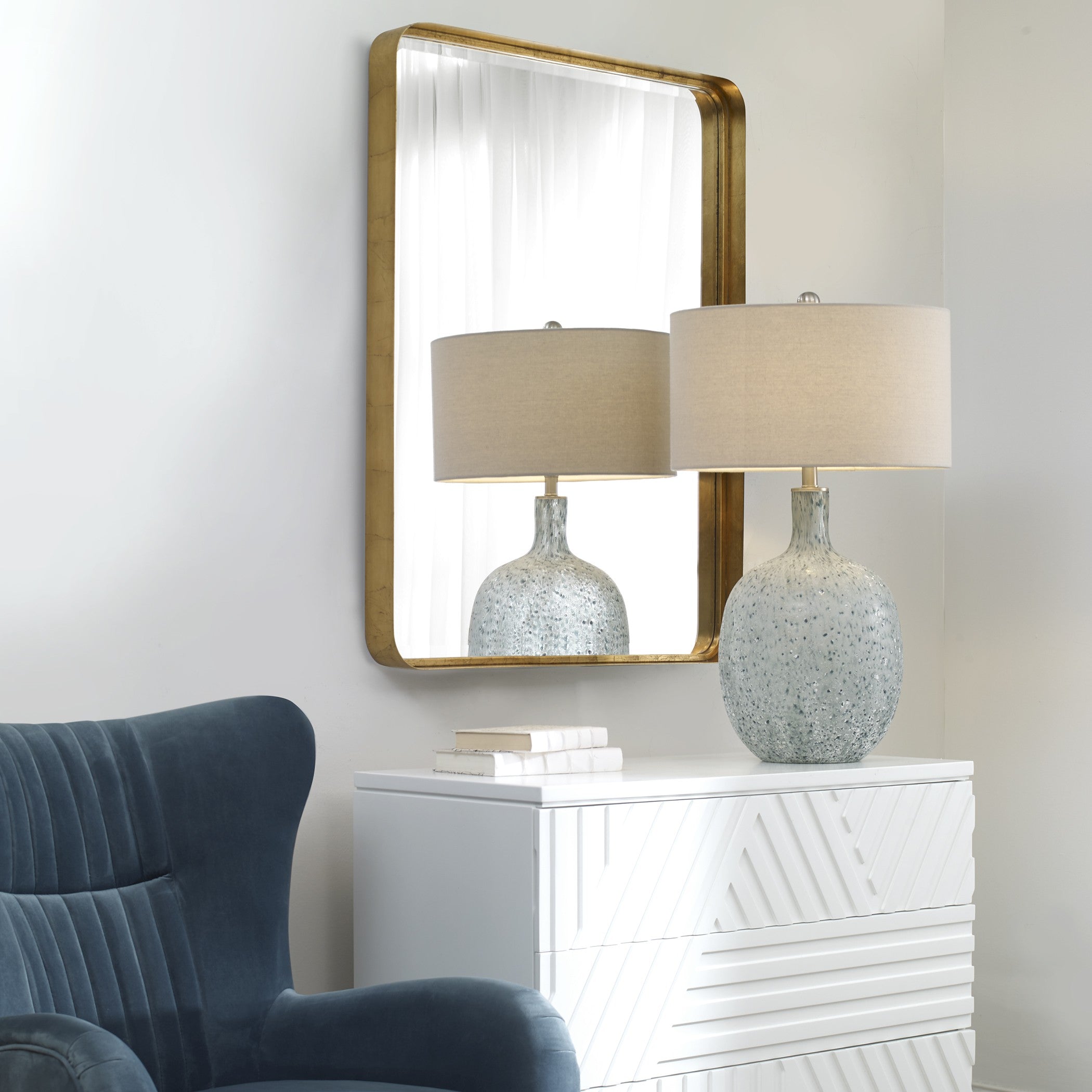 Crofton Gold Large Mirror by Uttermost