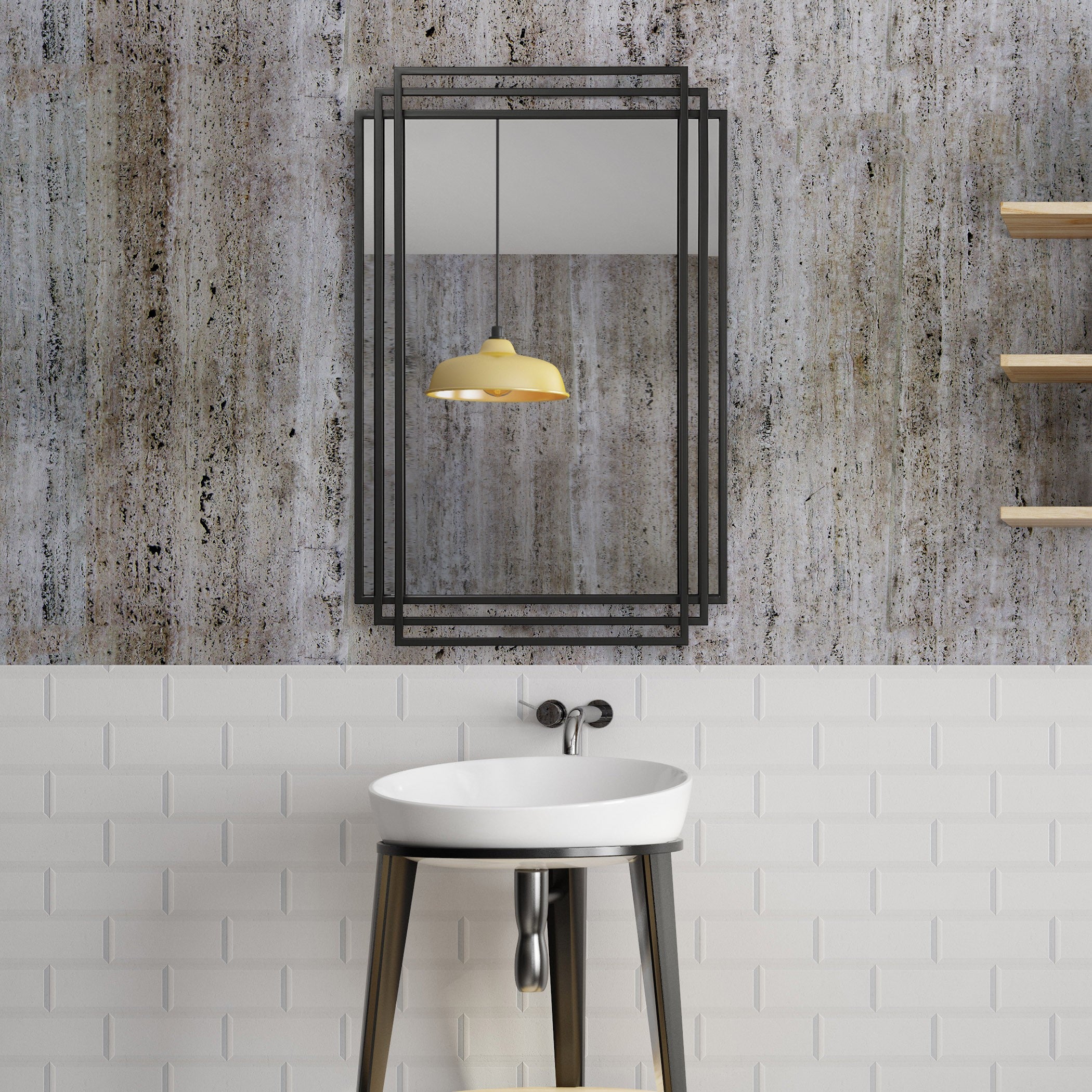 Amherst Black Iron Mirror by Uttermost