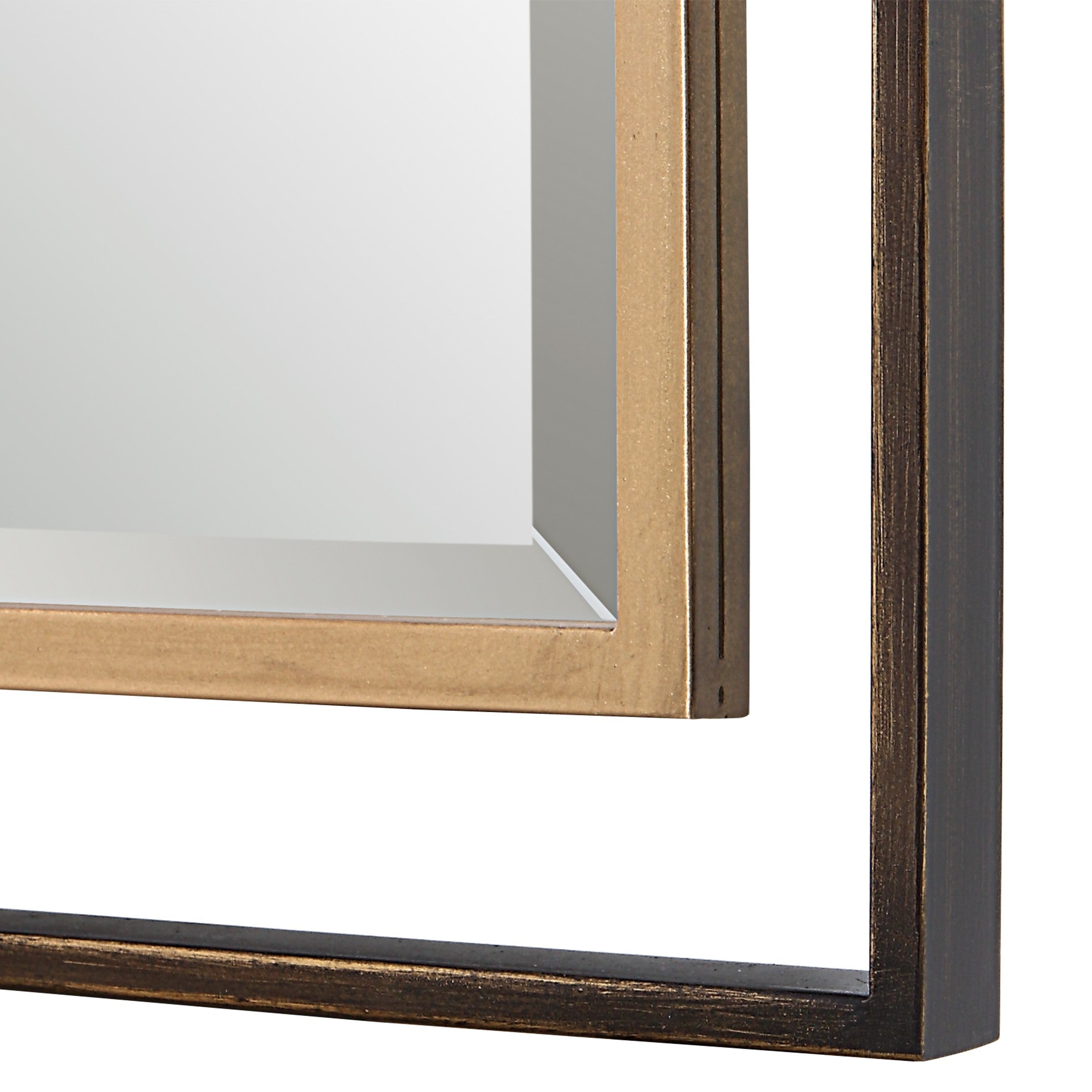 Carrizo Tall Bronze & Gold Mirror by Uttermost