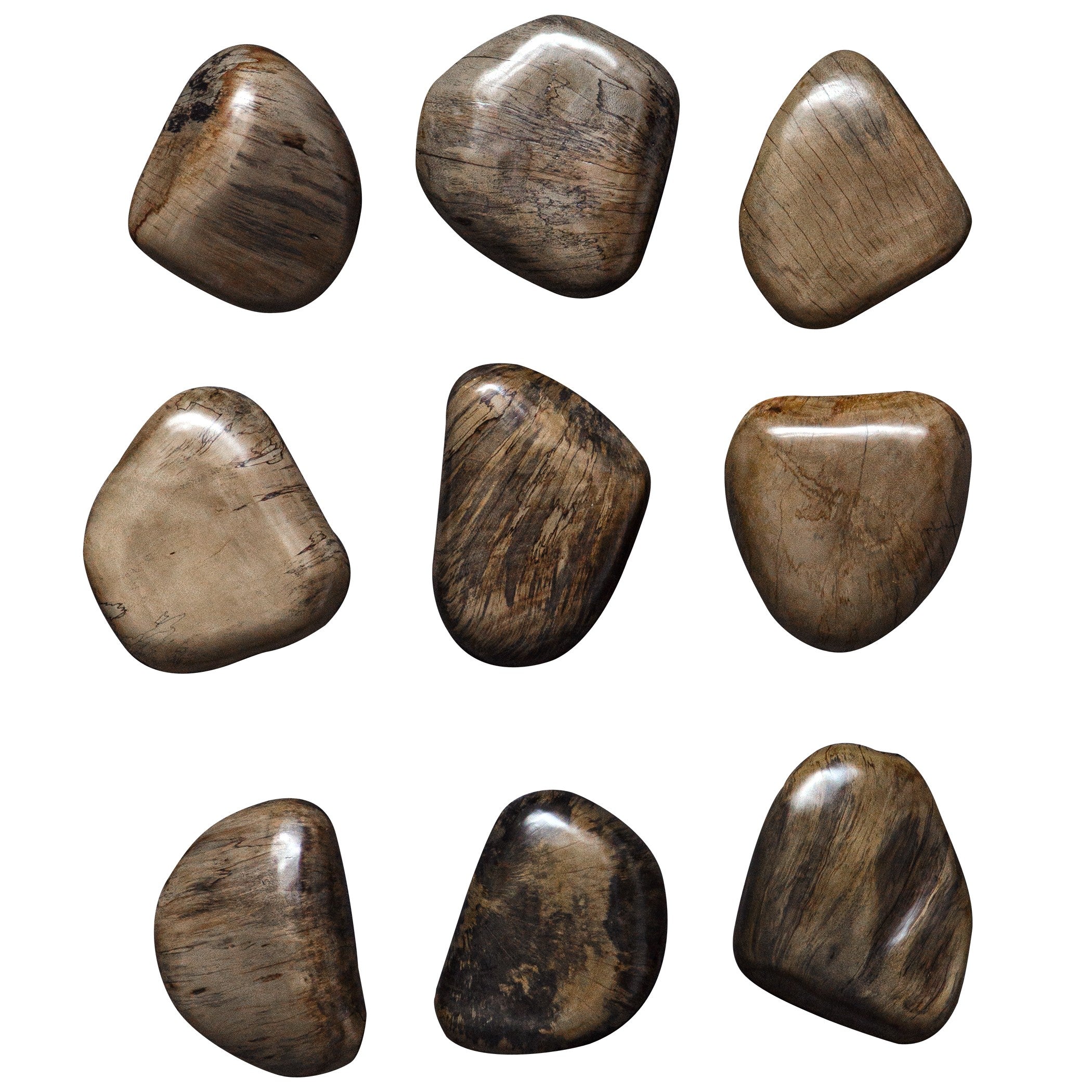 Pebbles Walnut Wood Wall Décor - Set of 9 by Uttermost